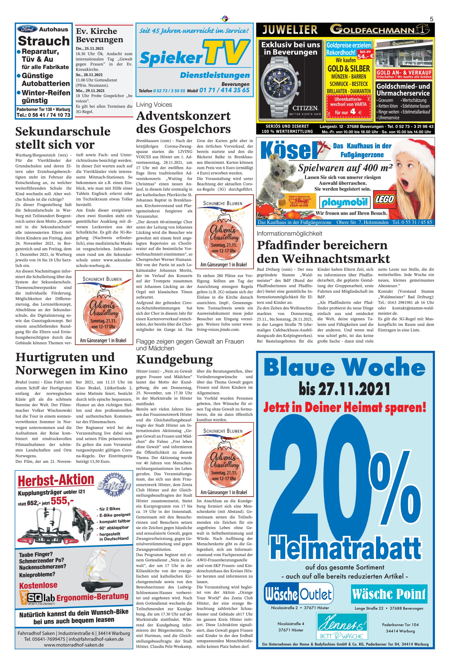 Blaue Woche Sekundarschule