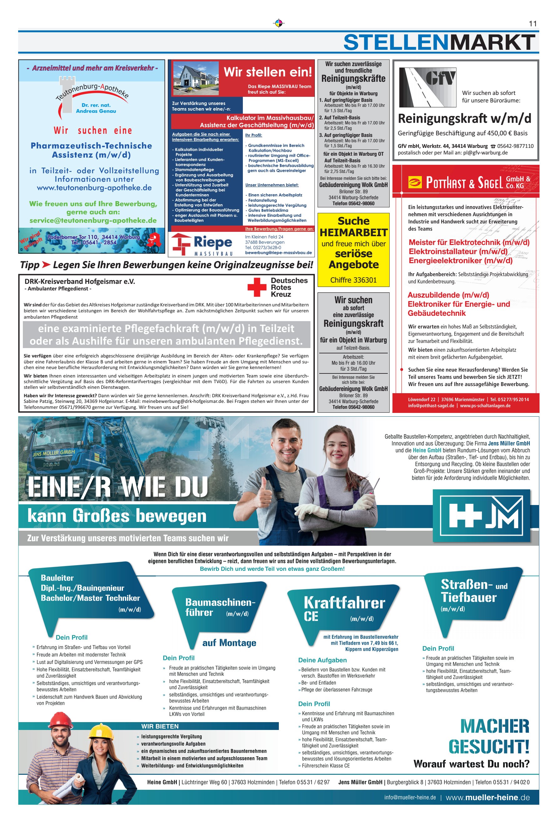 STELLENMARKT Suche HEIMARBEIT