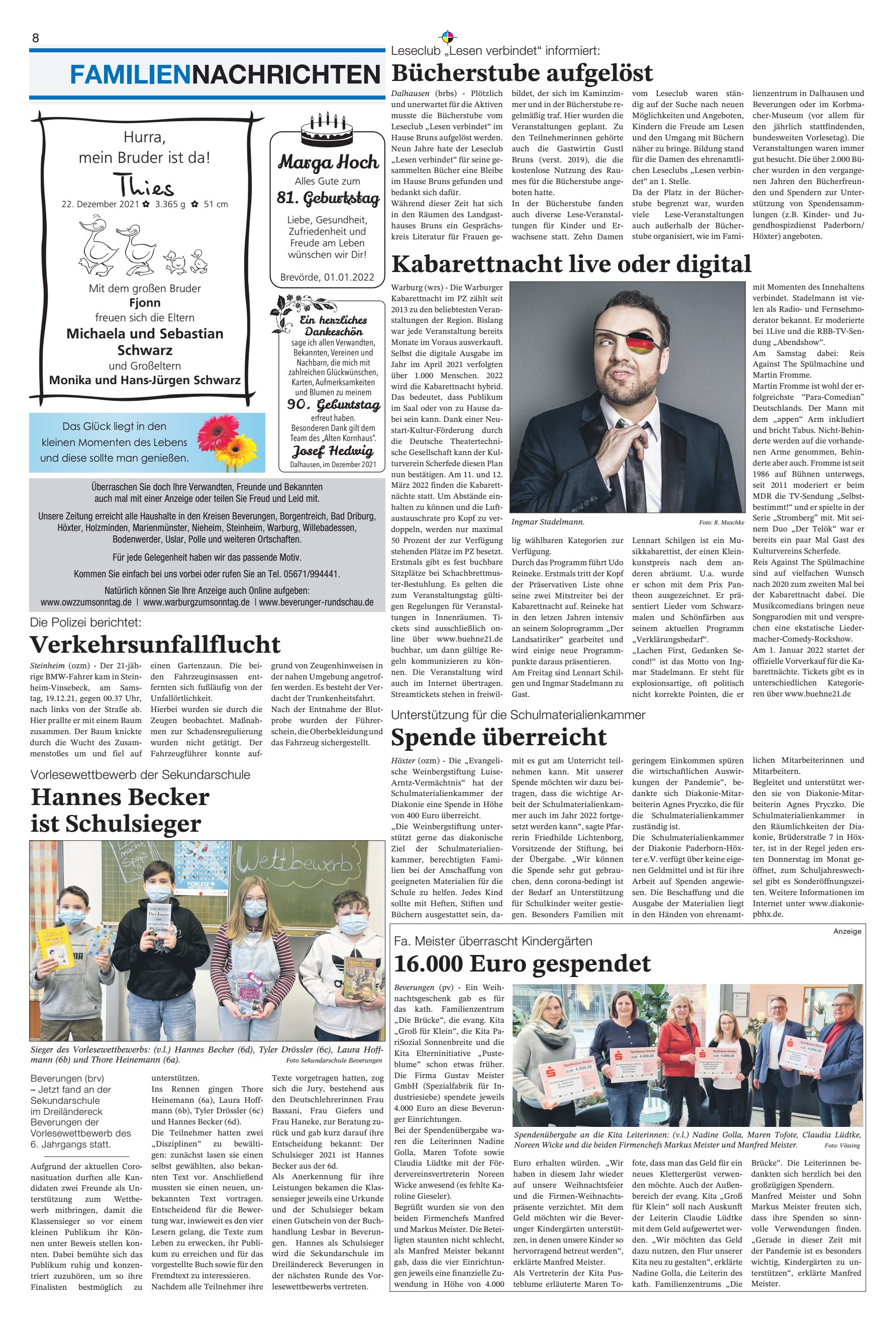 FAMILIENNACHRICHTEN Hannes Becker