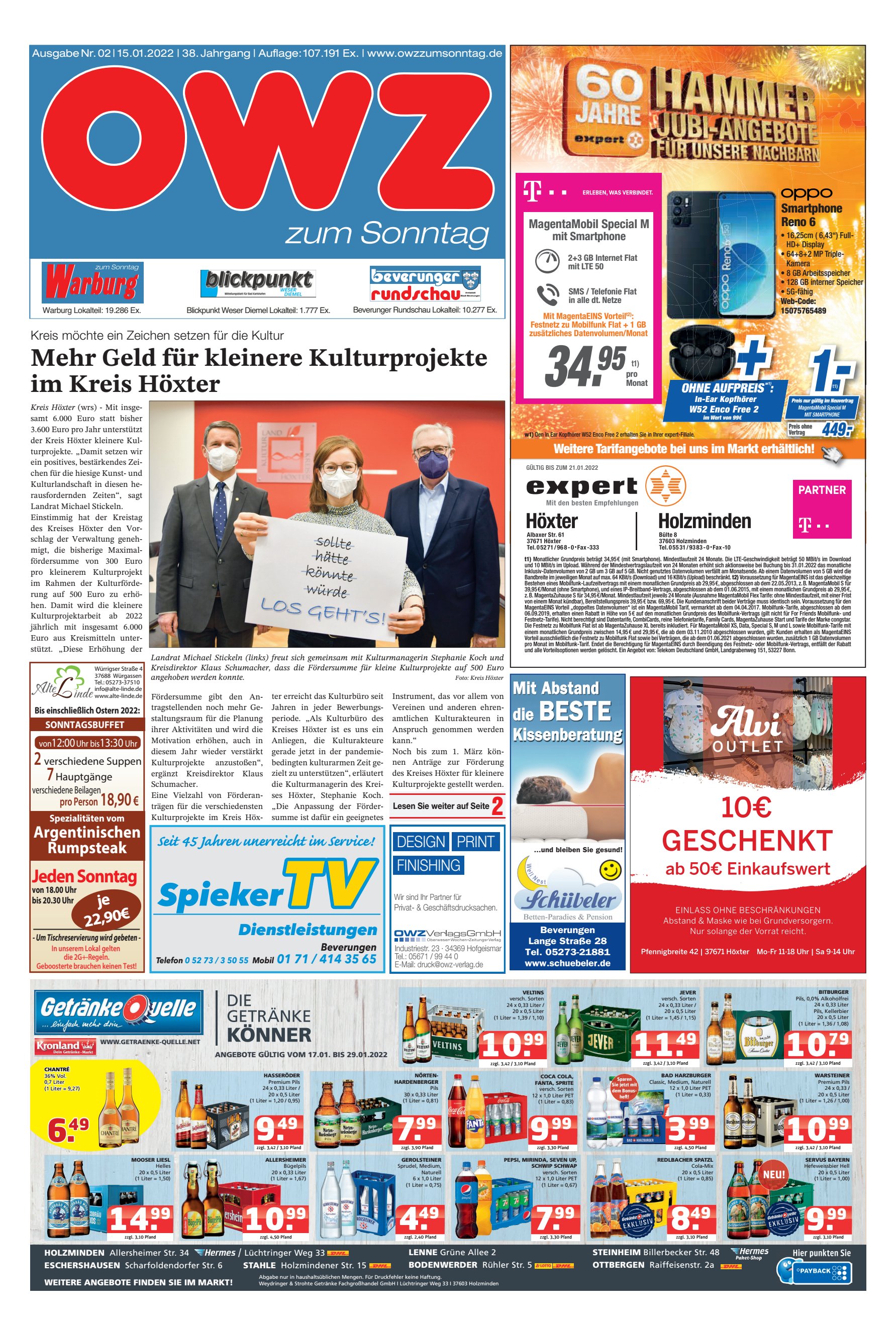 Mehr Geld kleinere