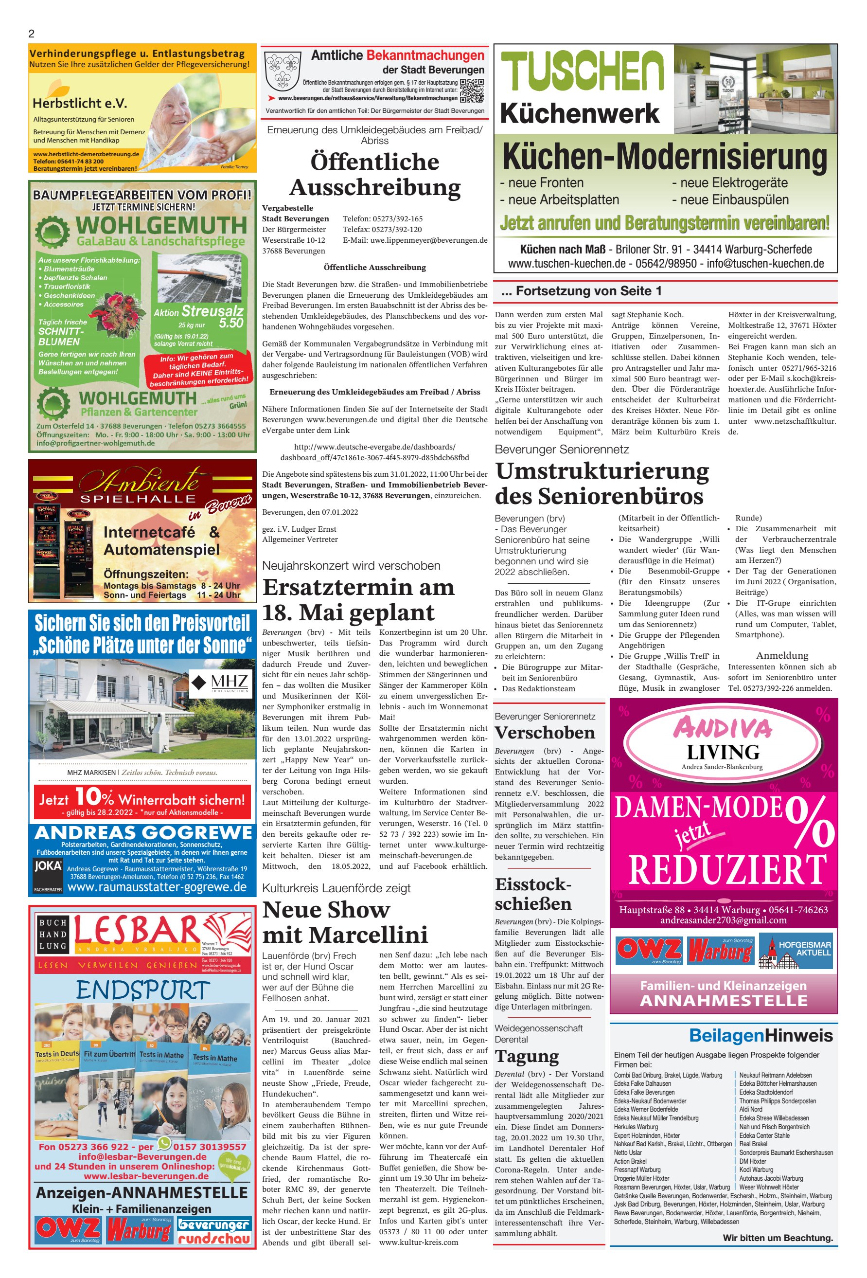 REDUZIERT Öffentliche Ausschreibung