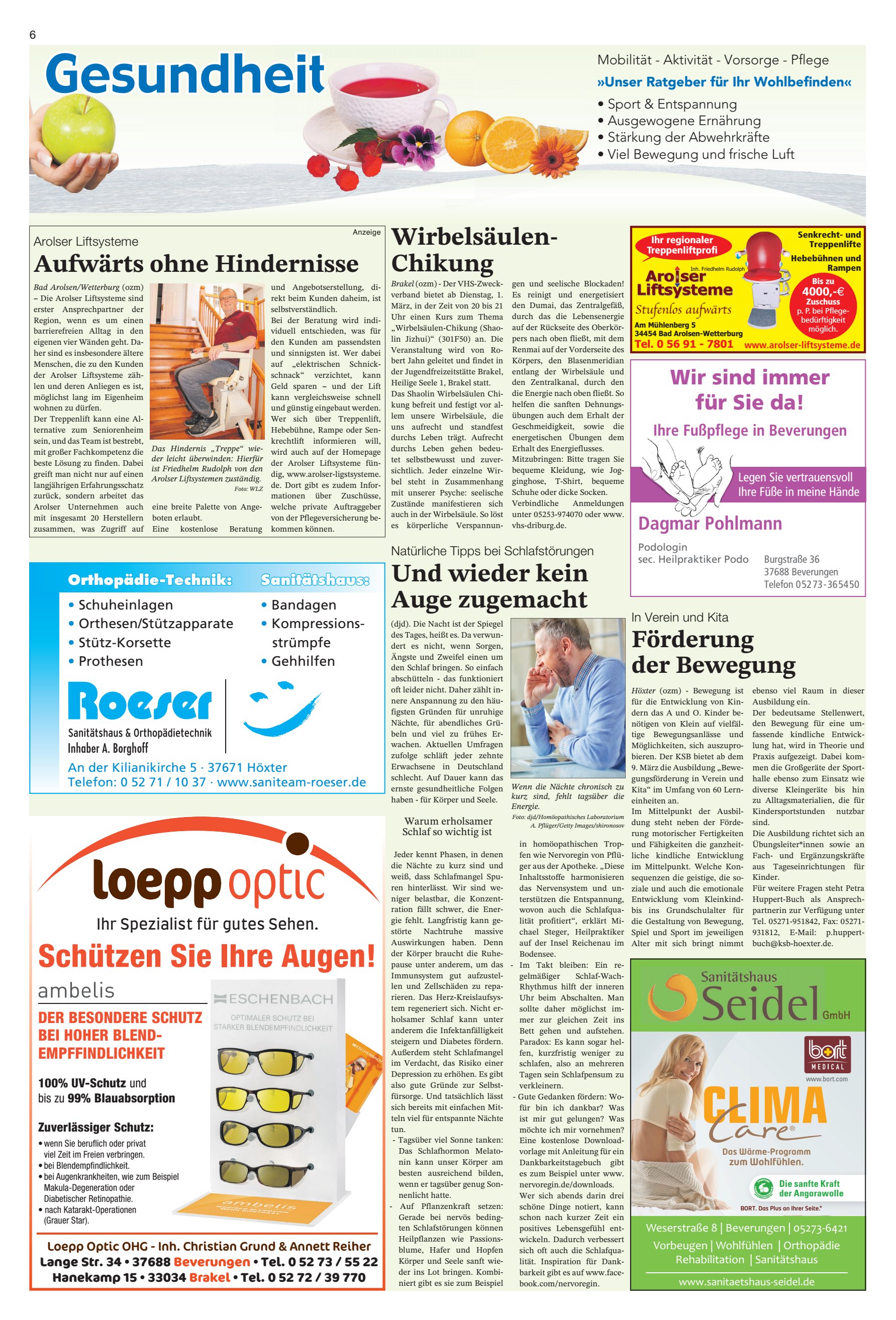 Aufwärts ohne Hindernisse