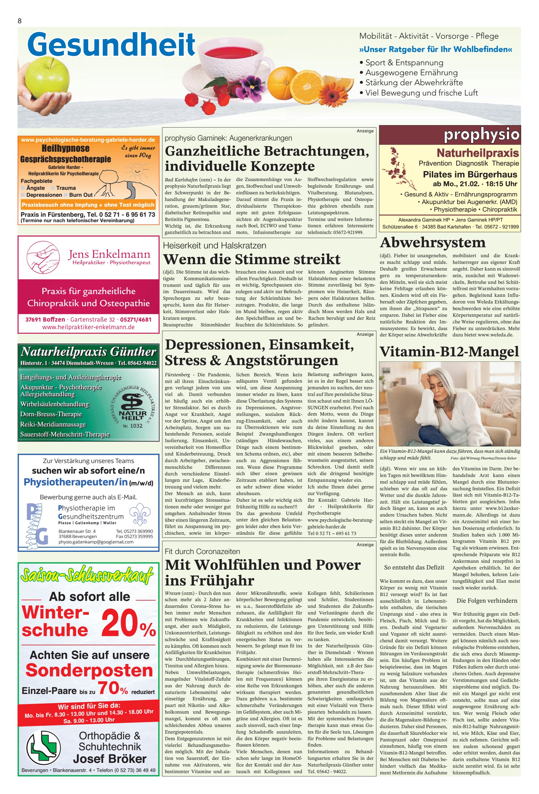 Saison-Schlussverkauf Wohlfühlen Power