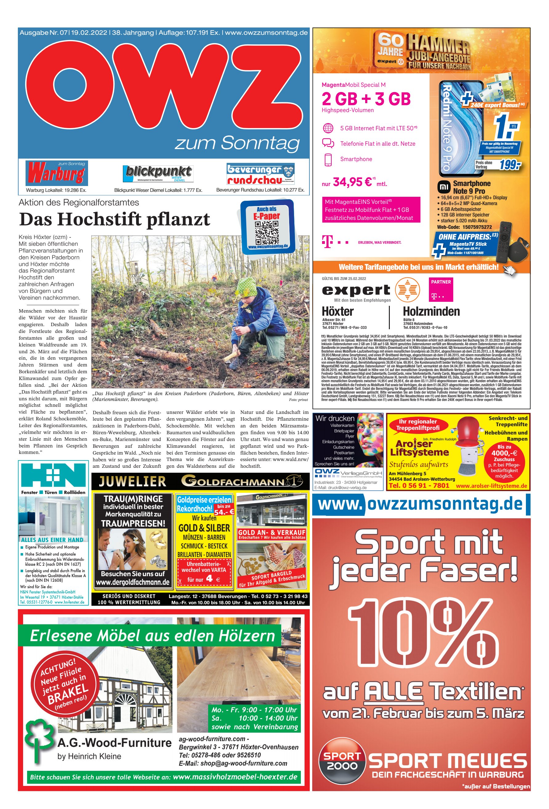 Hochstift pflanzt ALLES