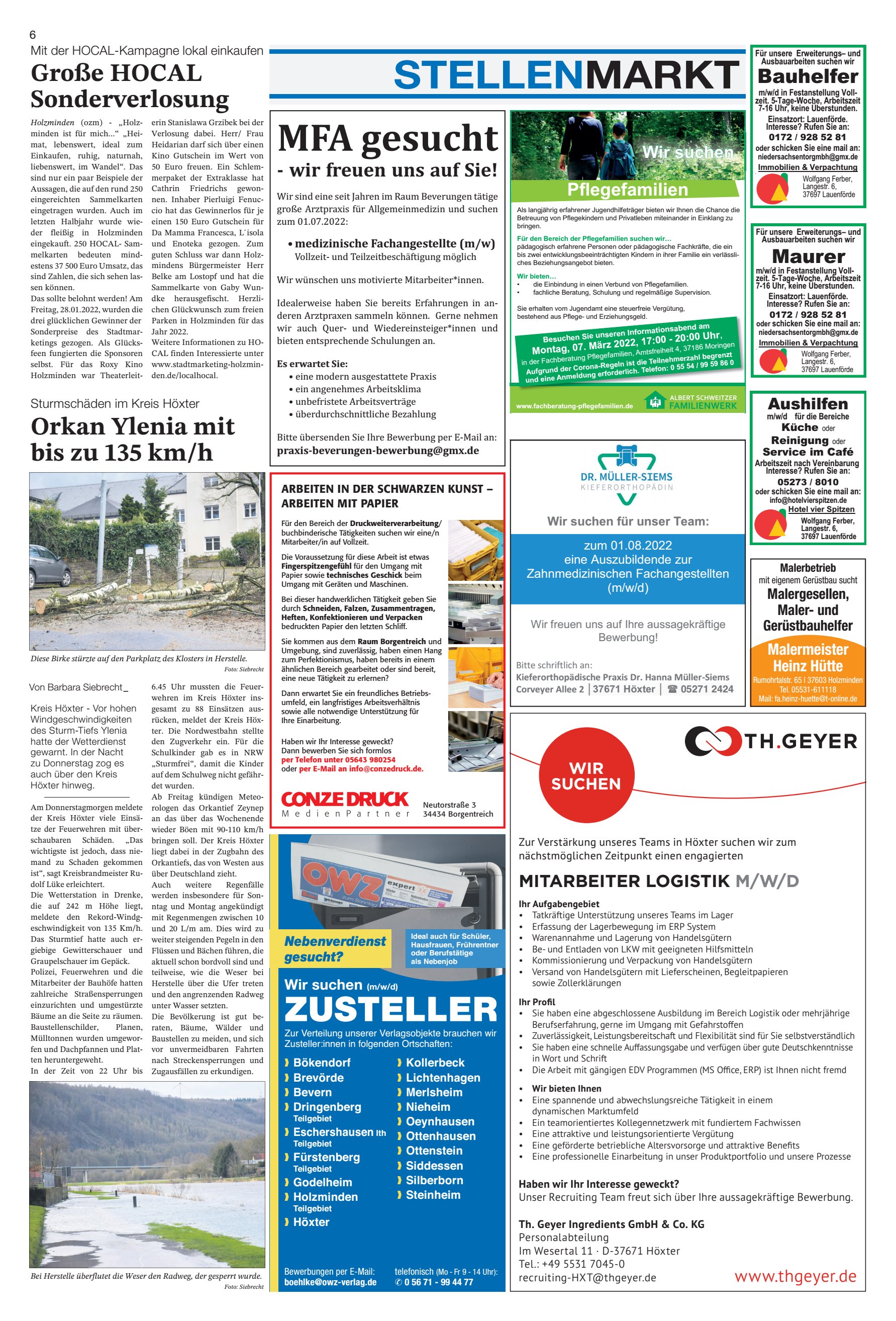 STELLENMARKT gesucht Große