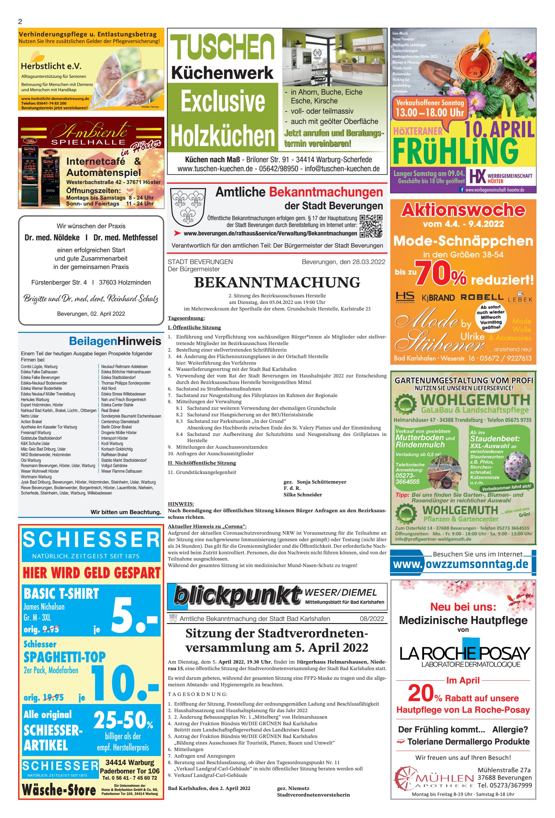 IESSER Aktionswoche BEKANNTMACHUNG
