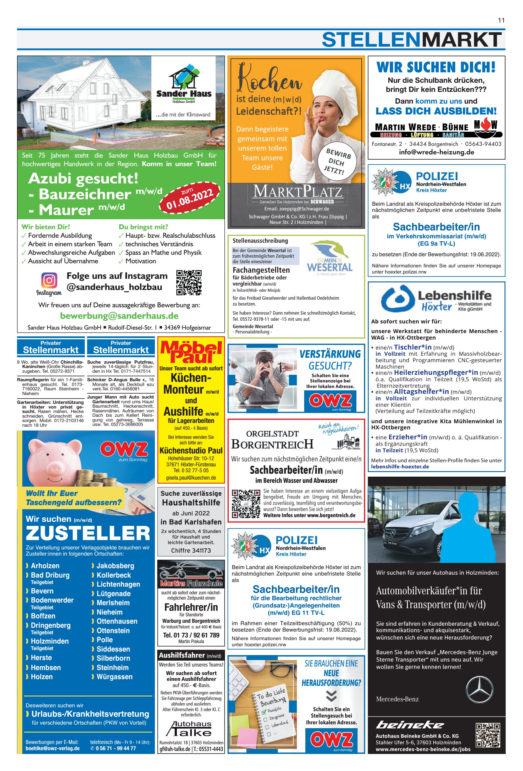 STELLENMARKT SUCHEN DICH