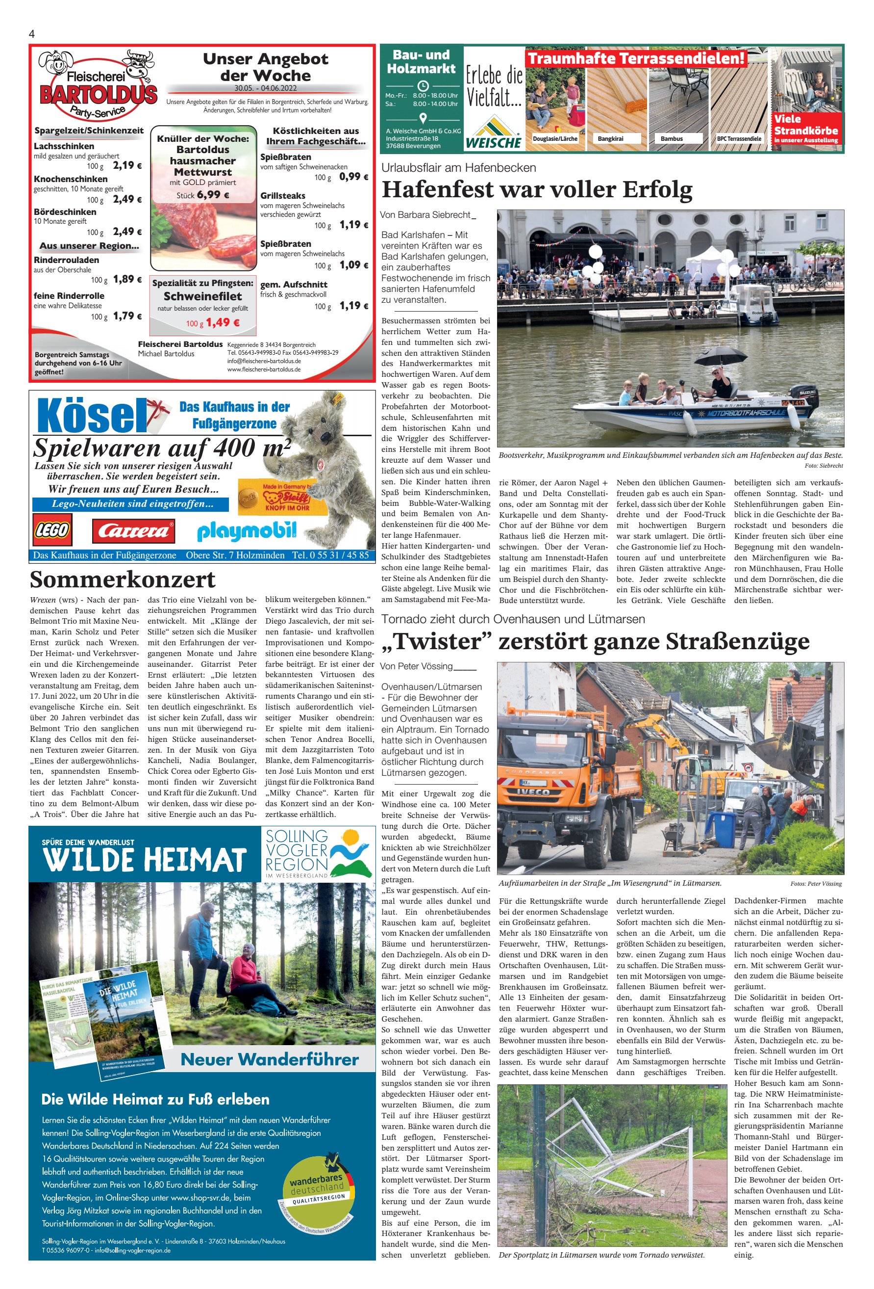 Sommerkonzert Twister zerstört