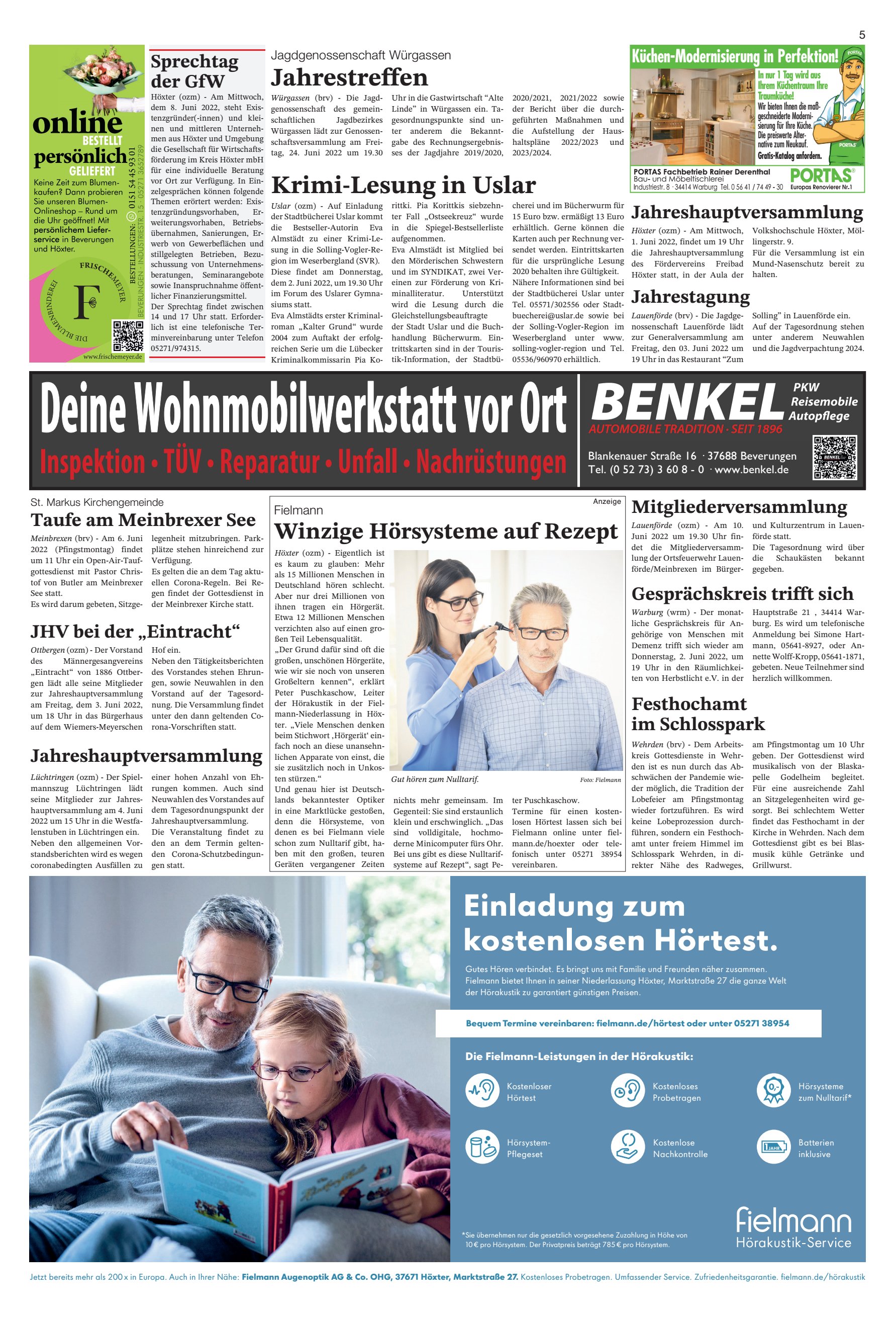 Einladung kostenlosen Hörtest