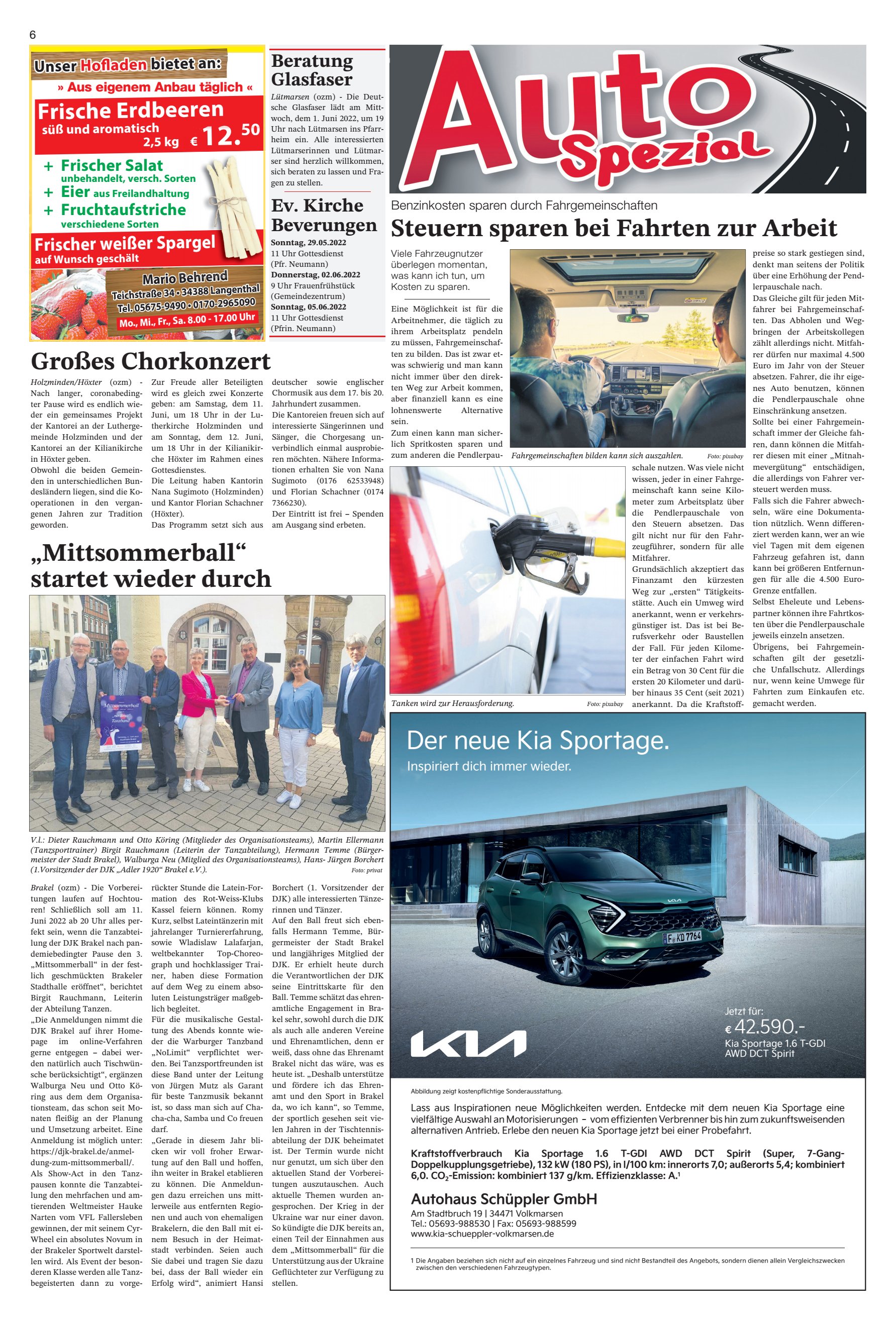 Steuern sparen Fahrten