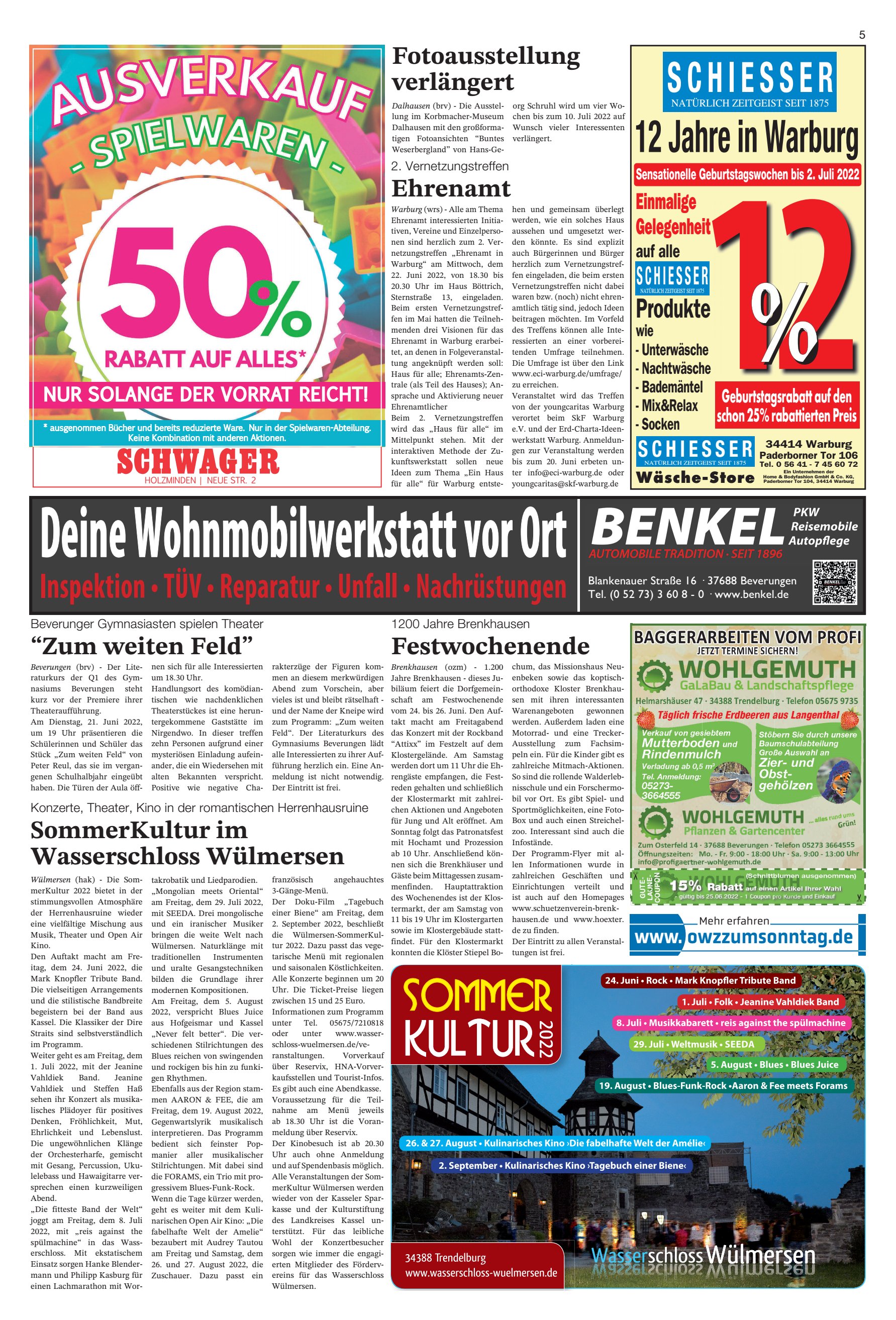 SCHWAGER Jahre Warburg
