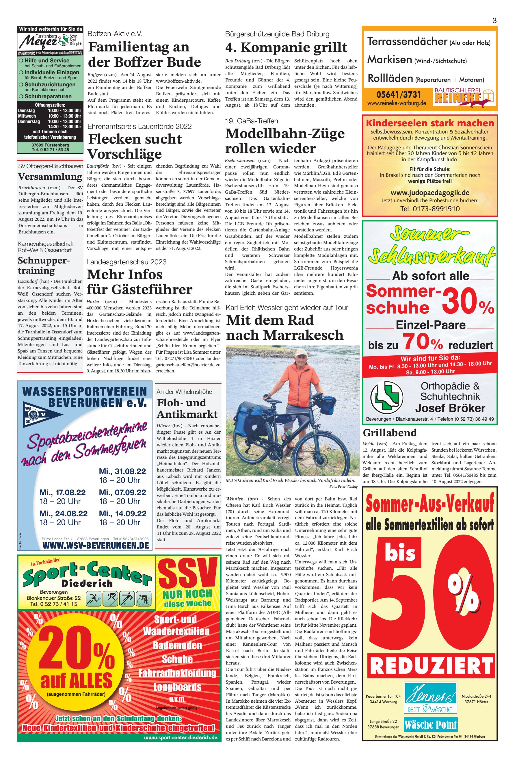 Sommer- Schlussverkauf REDUZIERT