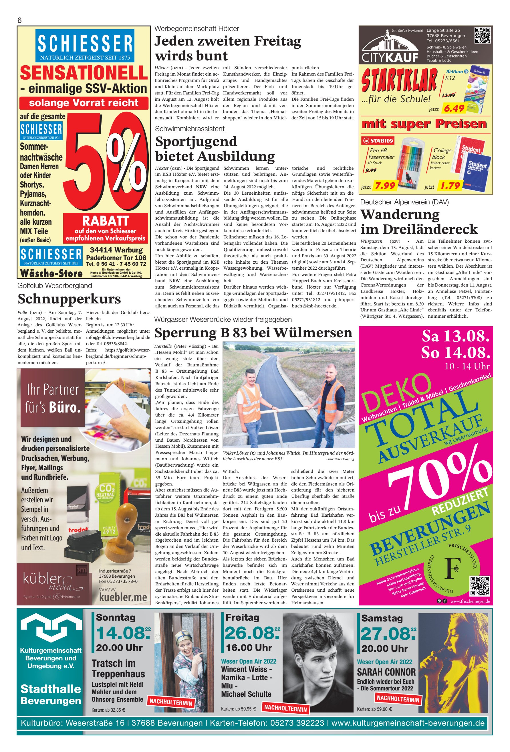 Sperrung beiWülmersen Schnupperkurs
