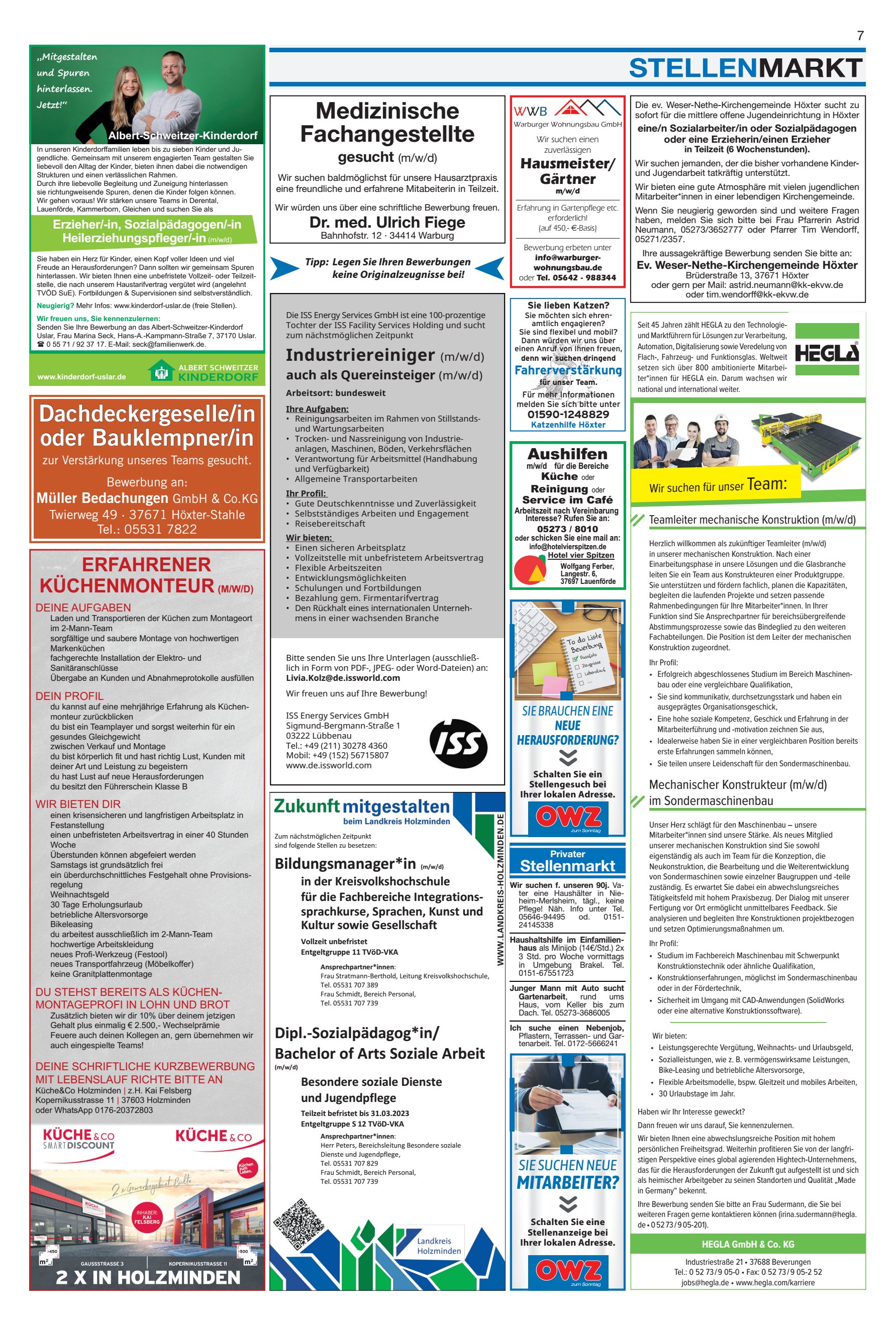STELLENMARKT Medizinische Fachangestellte