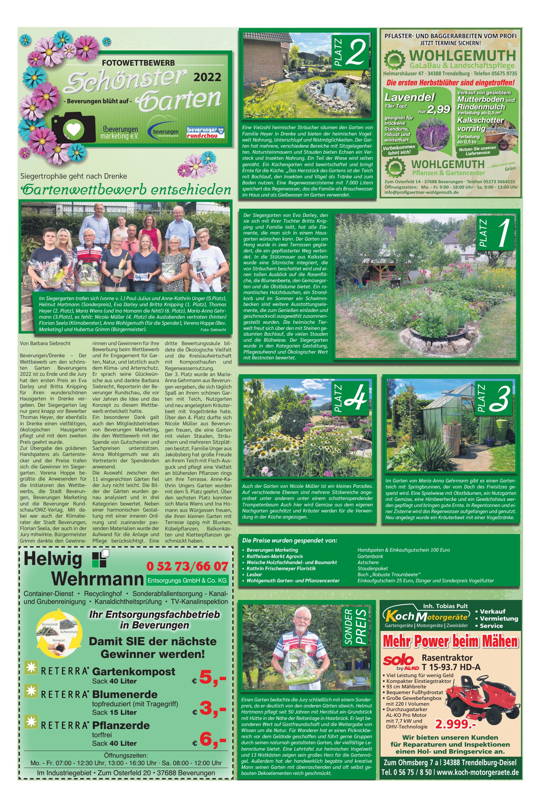 Gartenwettbewerb entschieden FOTOWETTBEWERB