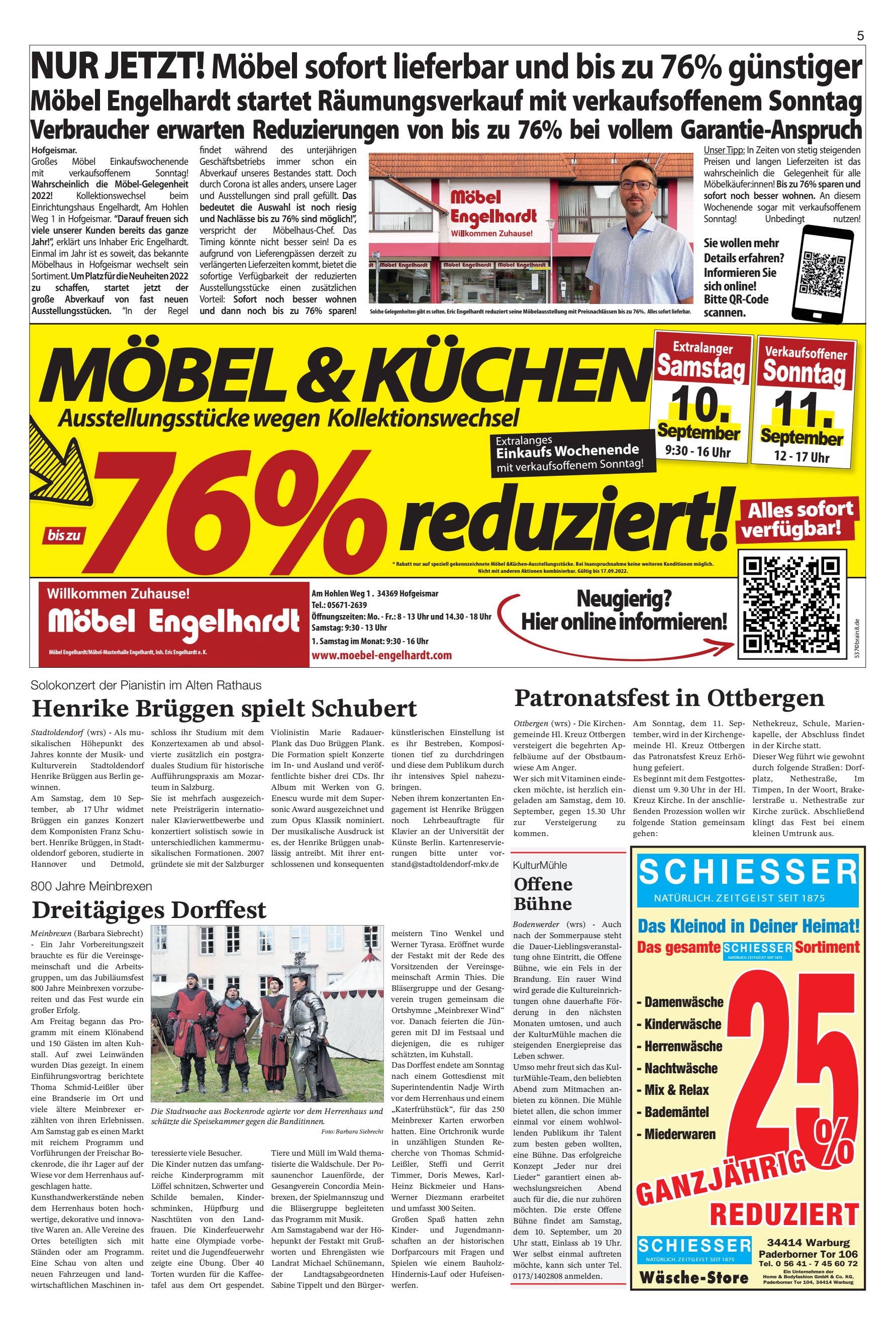 M&ouml;bel sofort lieferbar