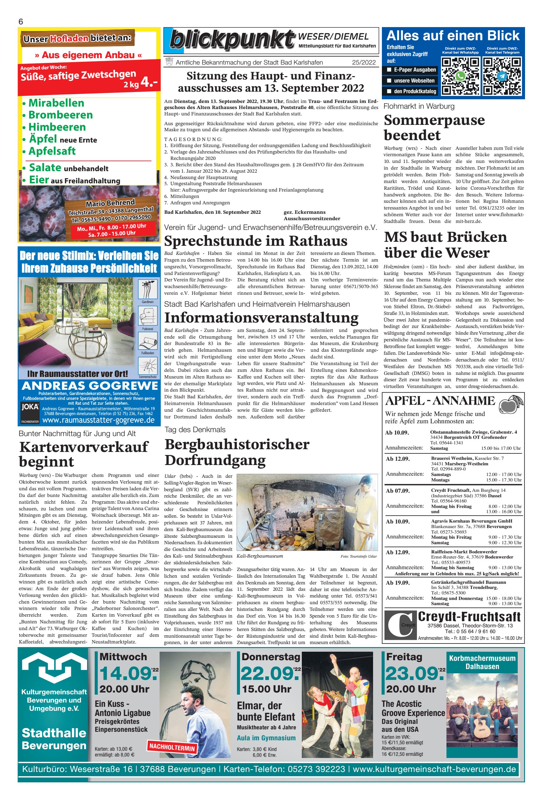 Sommerpause beendet baut