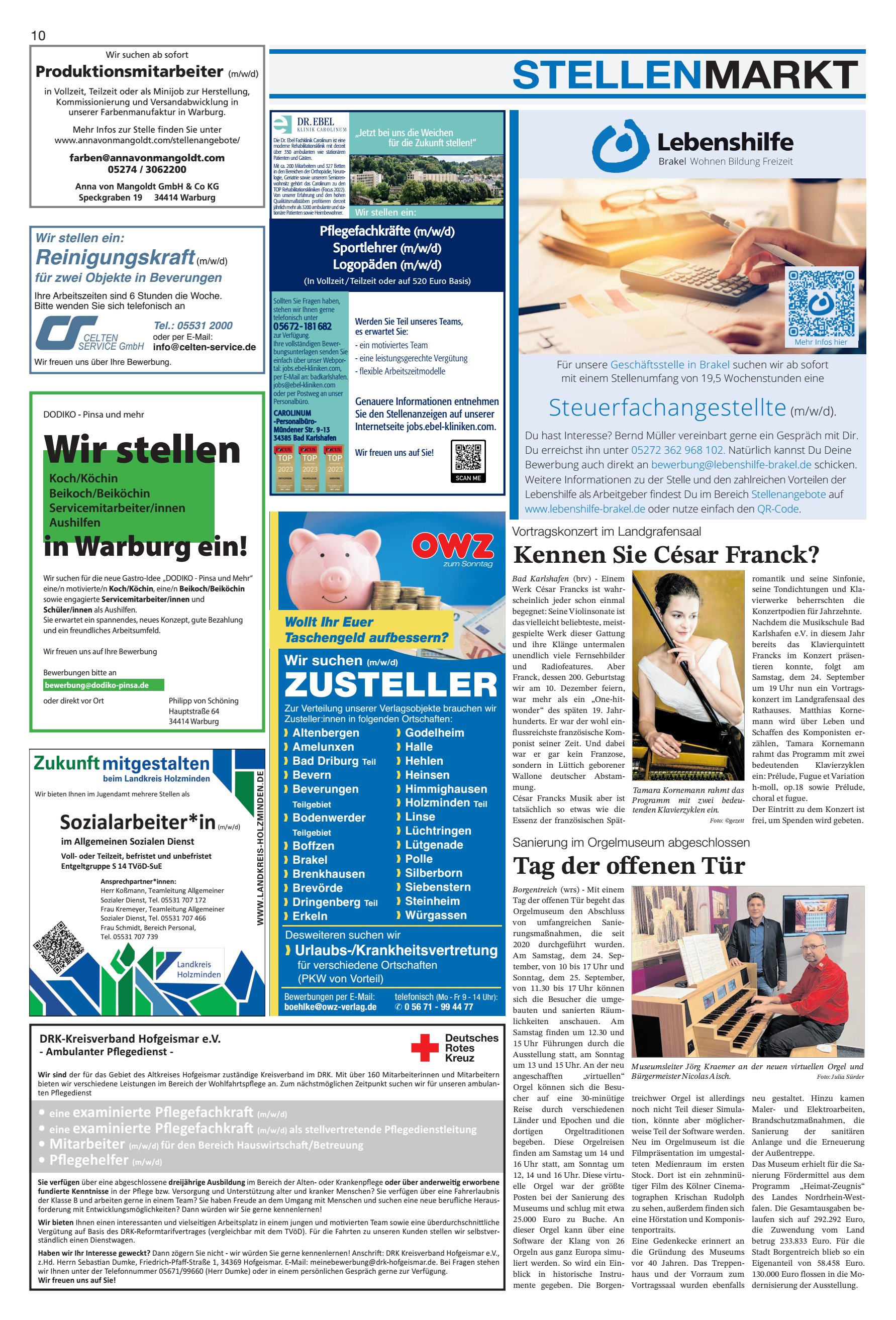 STELLENMARKT offenen Kennen