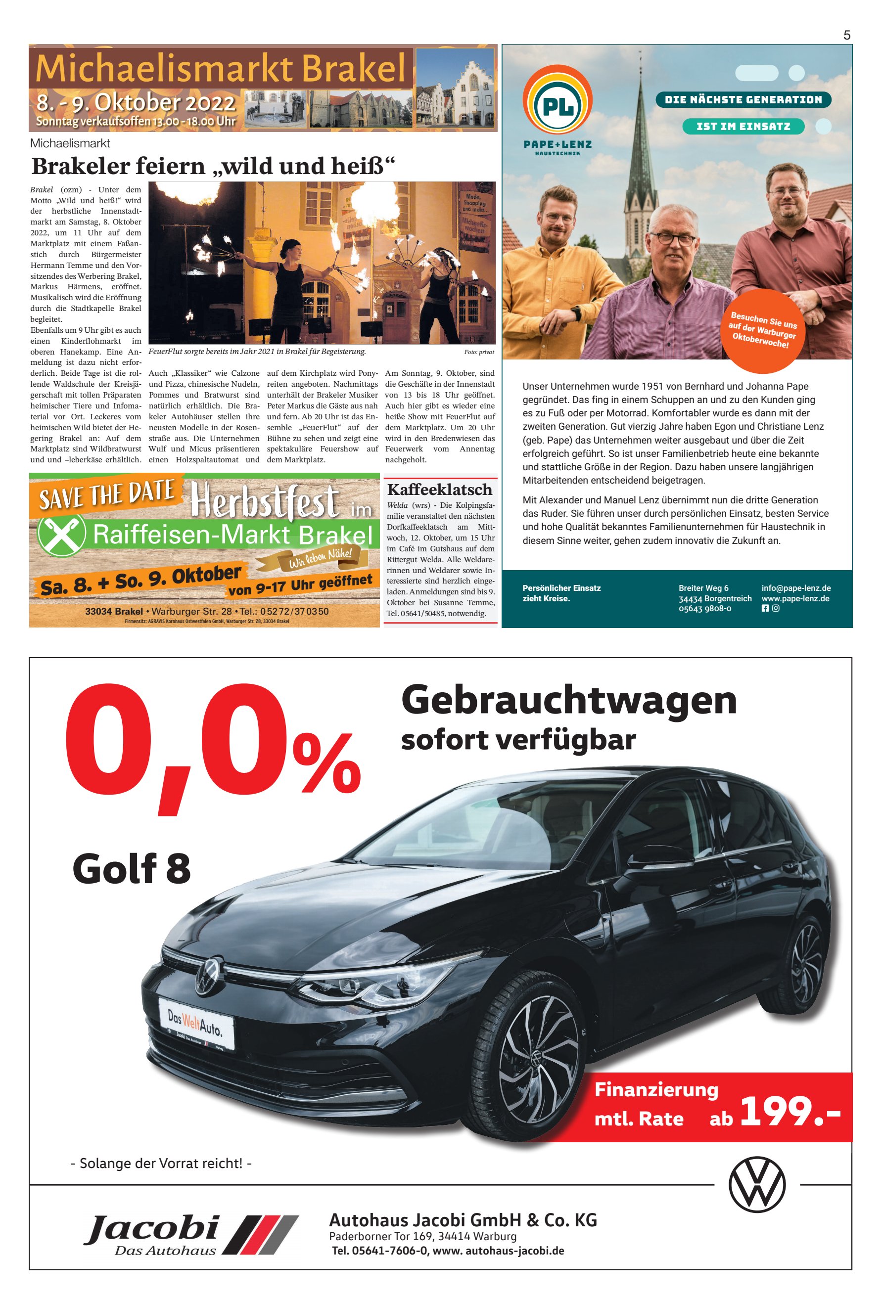 Golf Gebrauchtwagen sofort