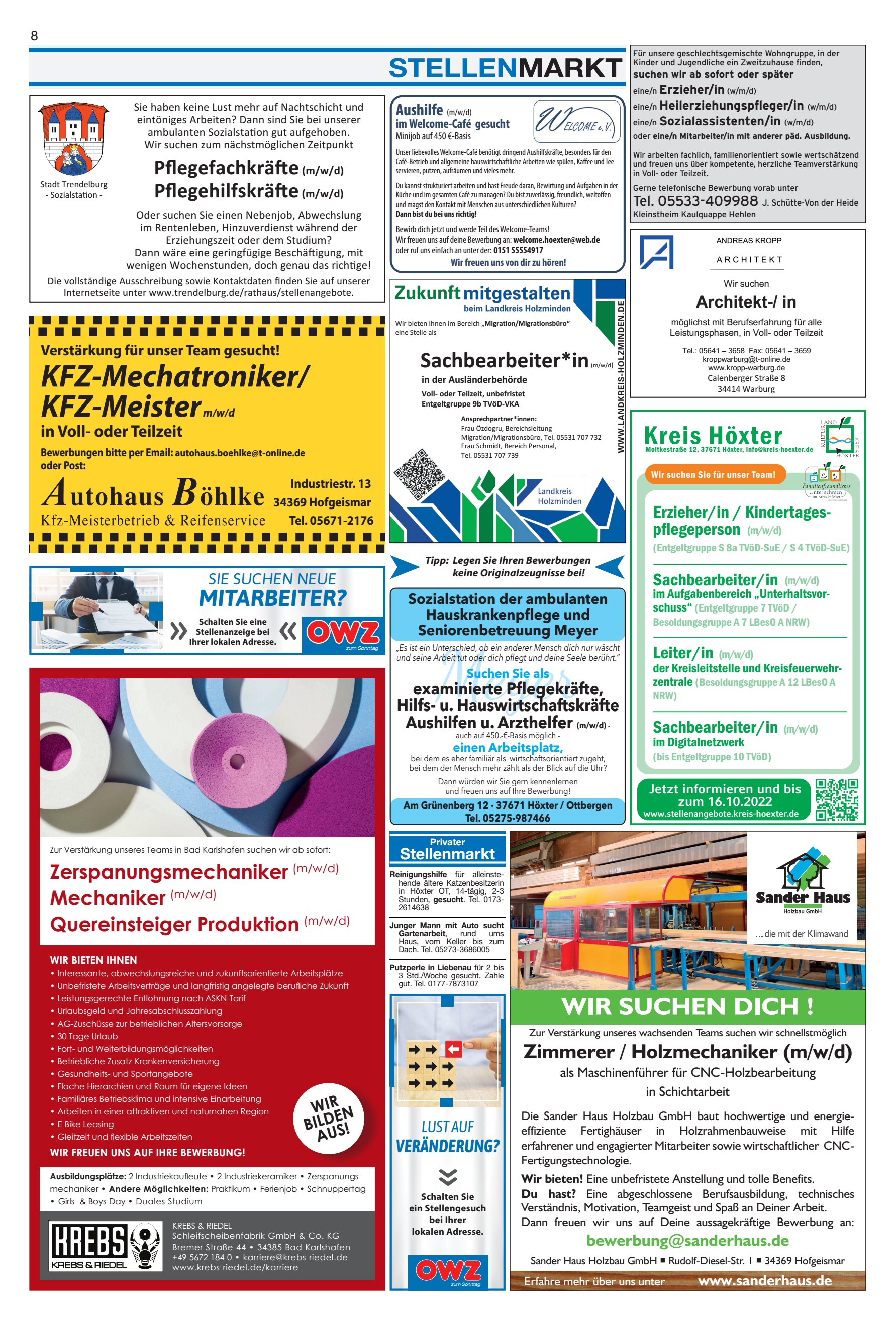 STELLENMARKT SUCHEN DICH