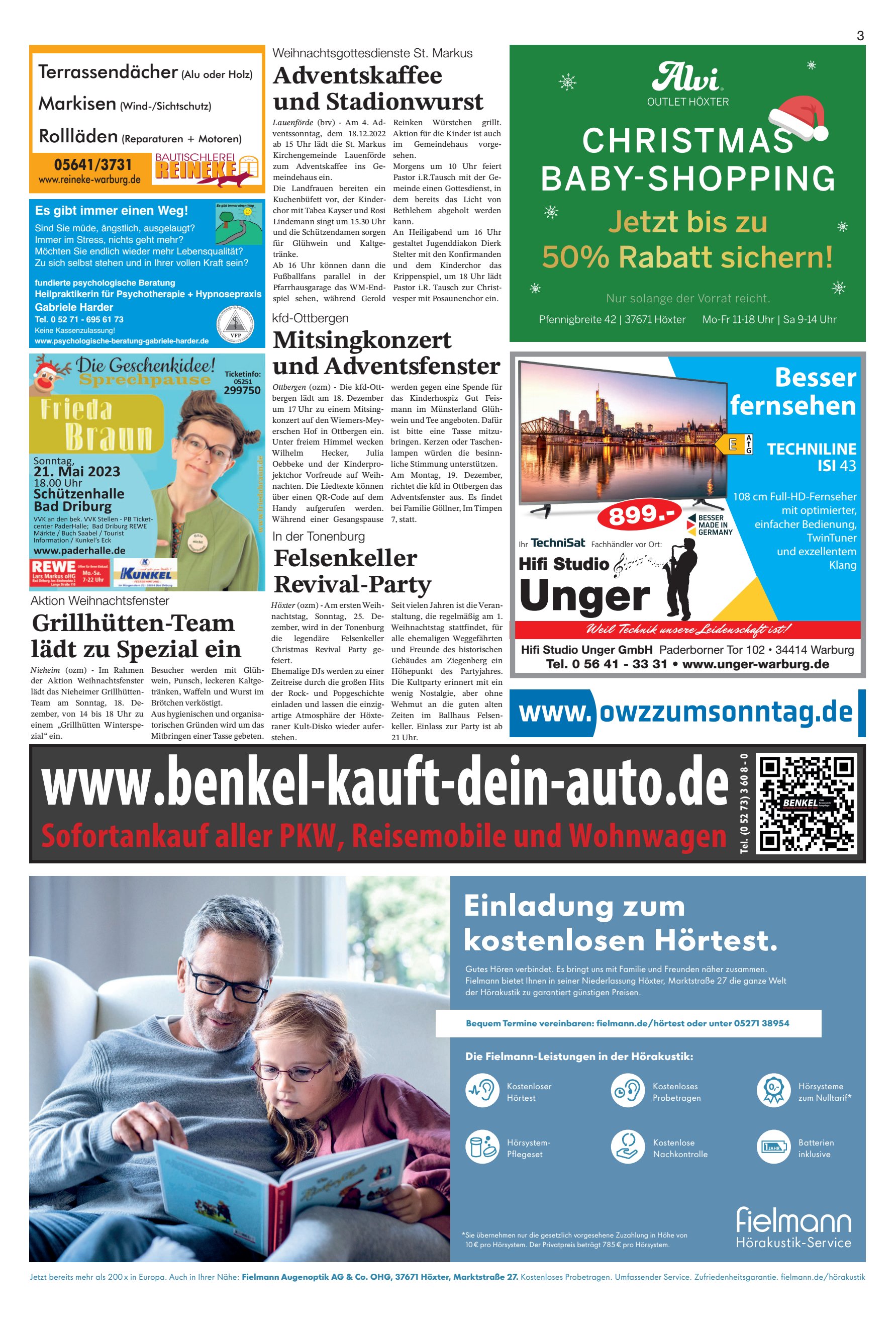 Einladung kostenlosen Hörtest