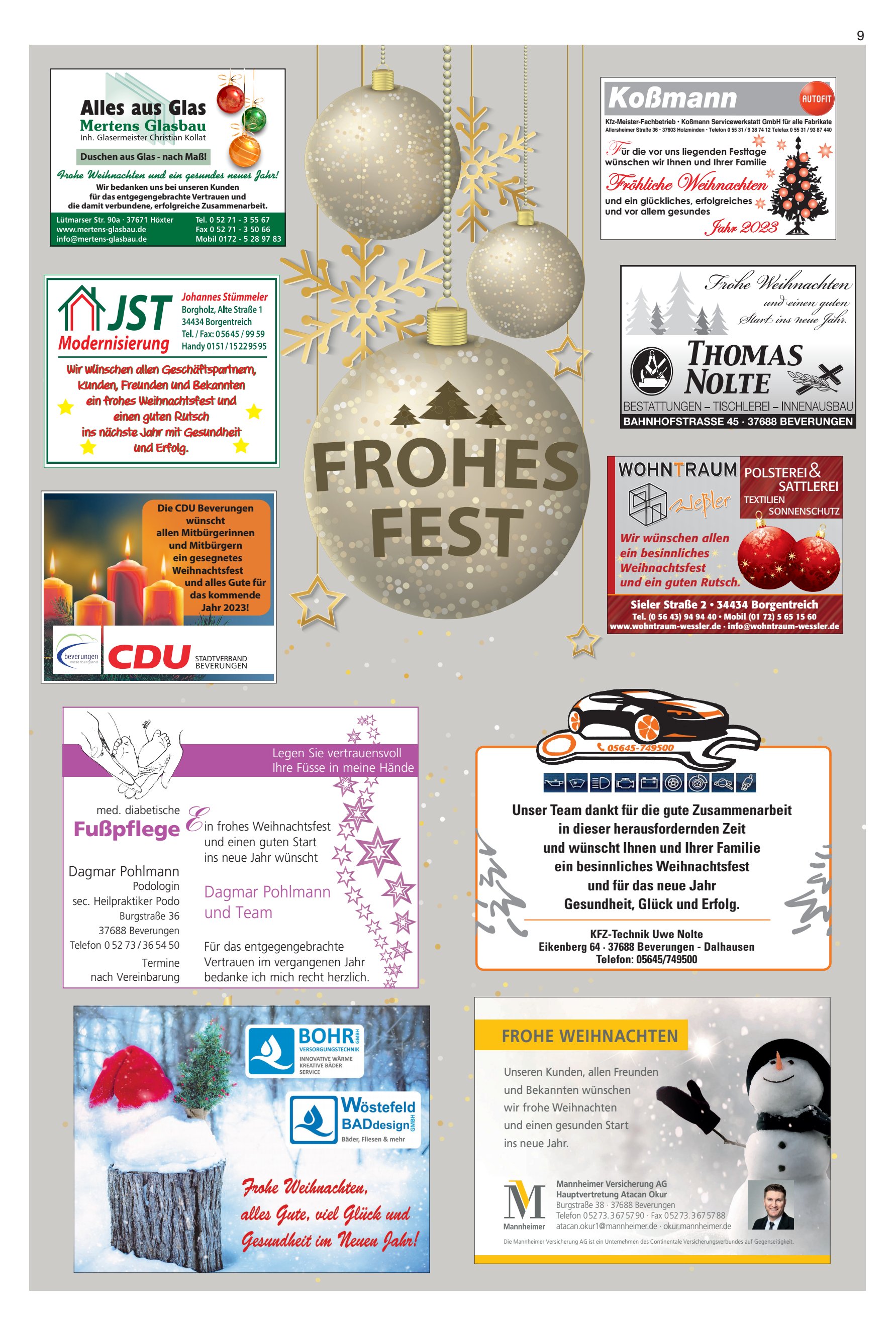FROHE WEIHNACHTEN Unser