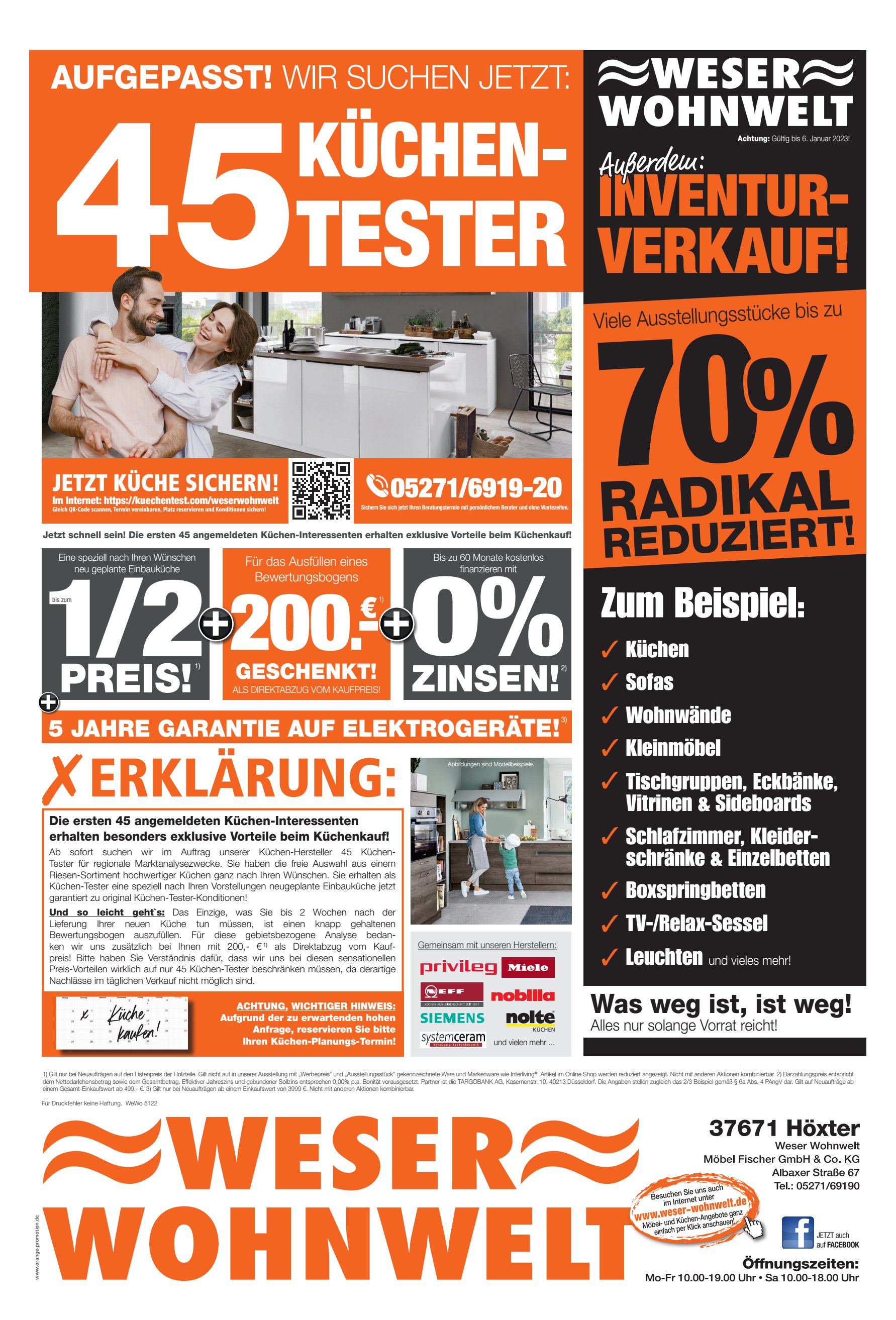 TESTER KÜCHEN- VERKAUF
