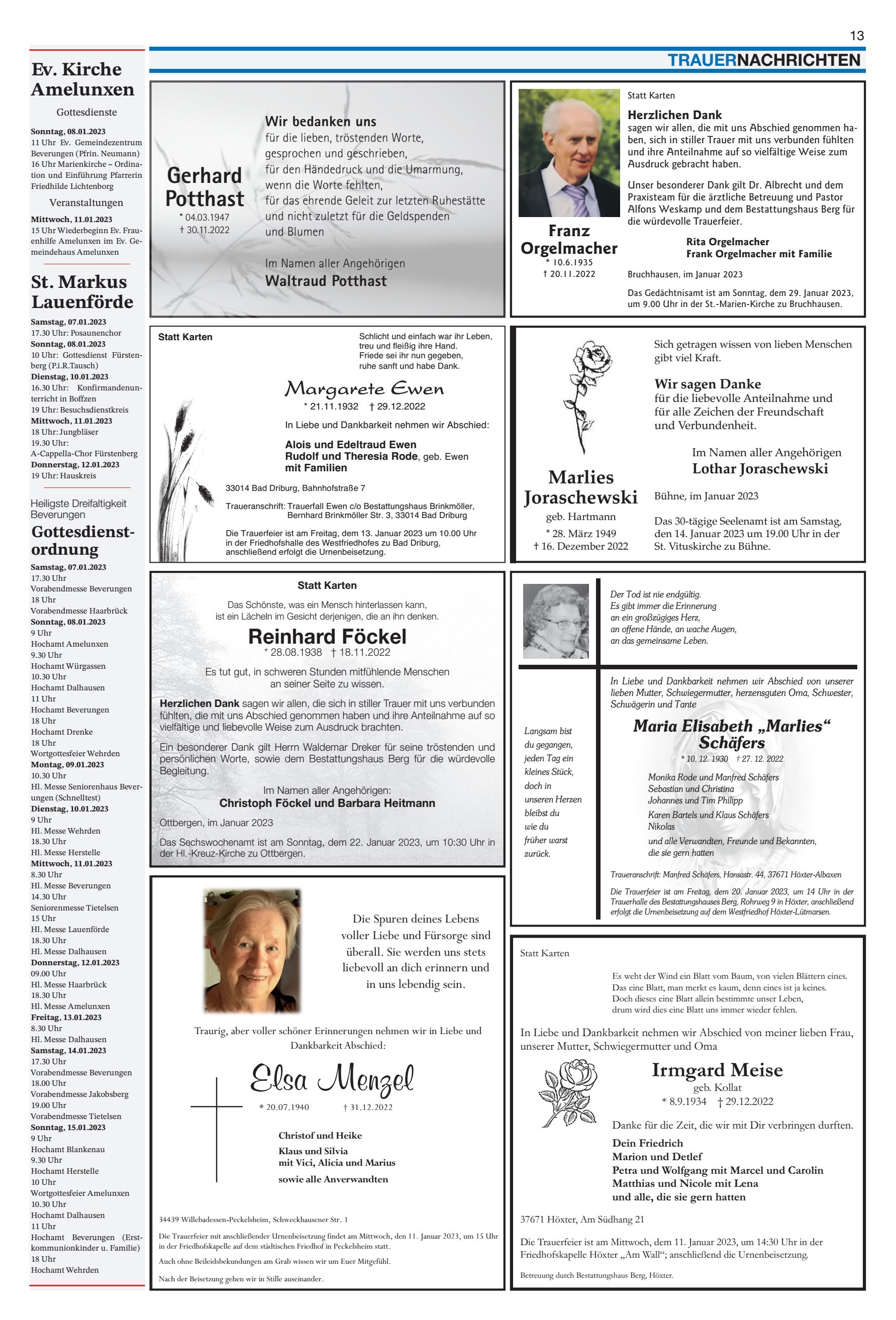 Gerhard Potthast Irmgard