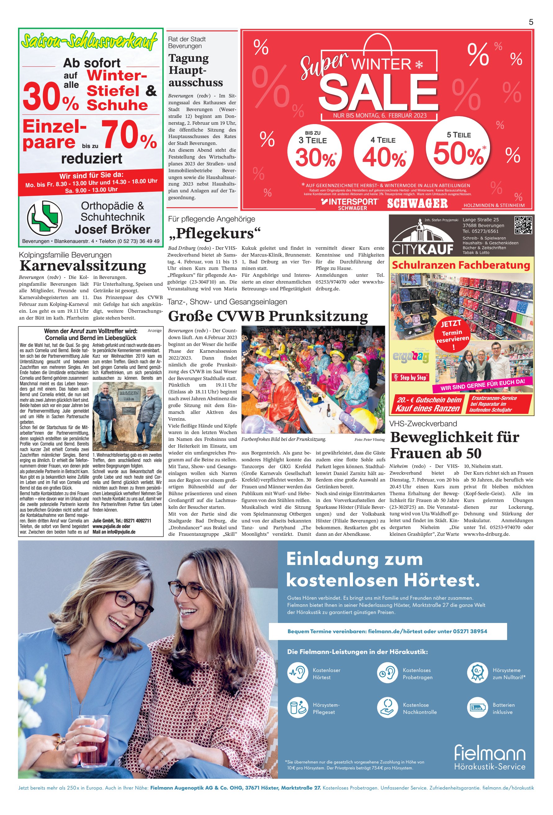 Einladung kostenlosen Hörtest