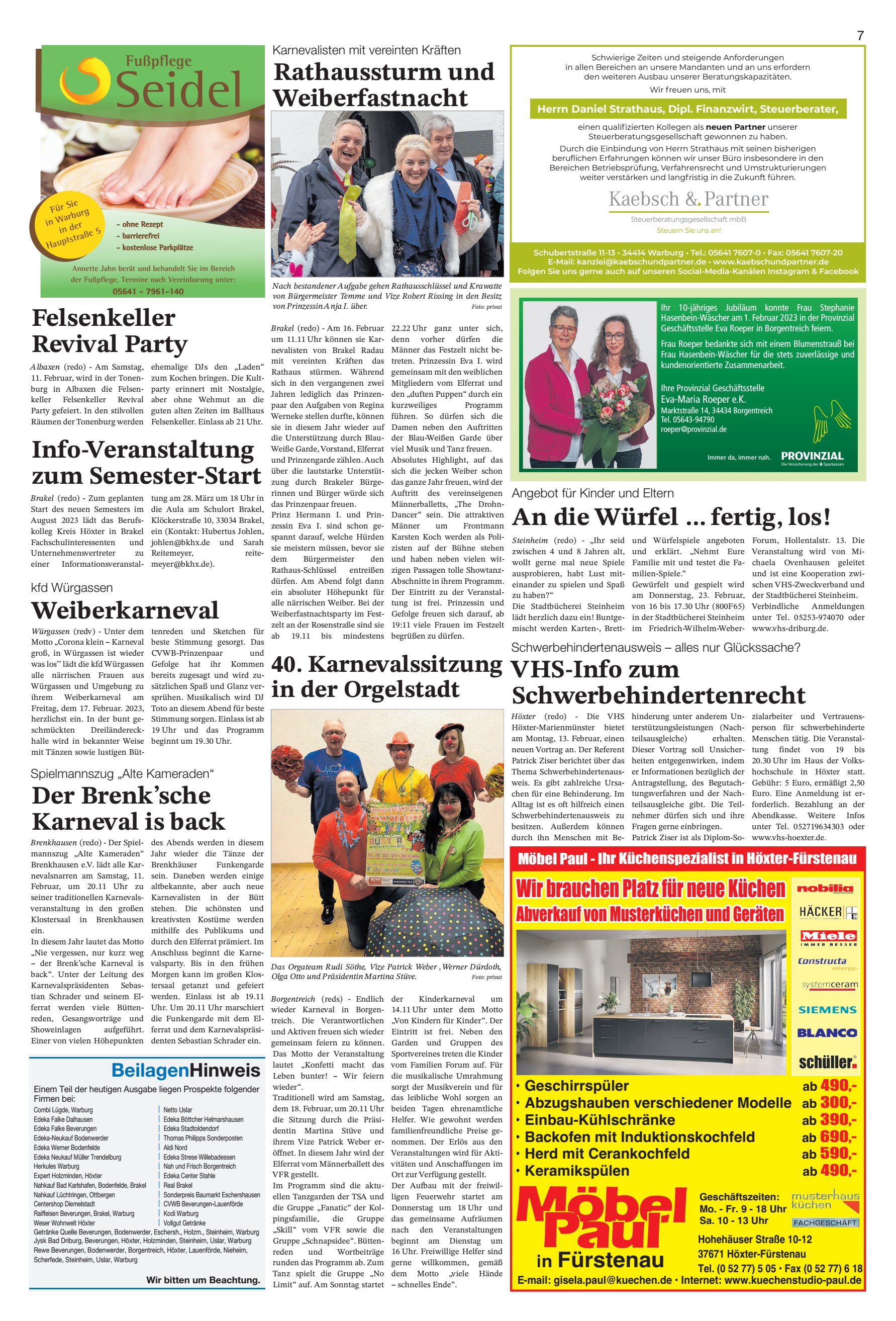 Rathaussturm Weiberfastnacht Brenksche