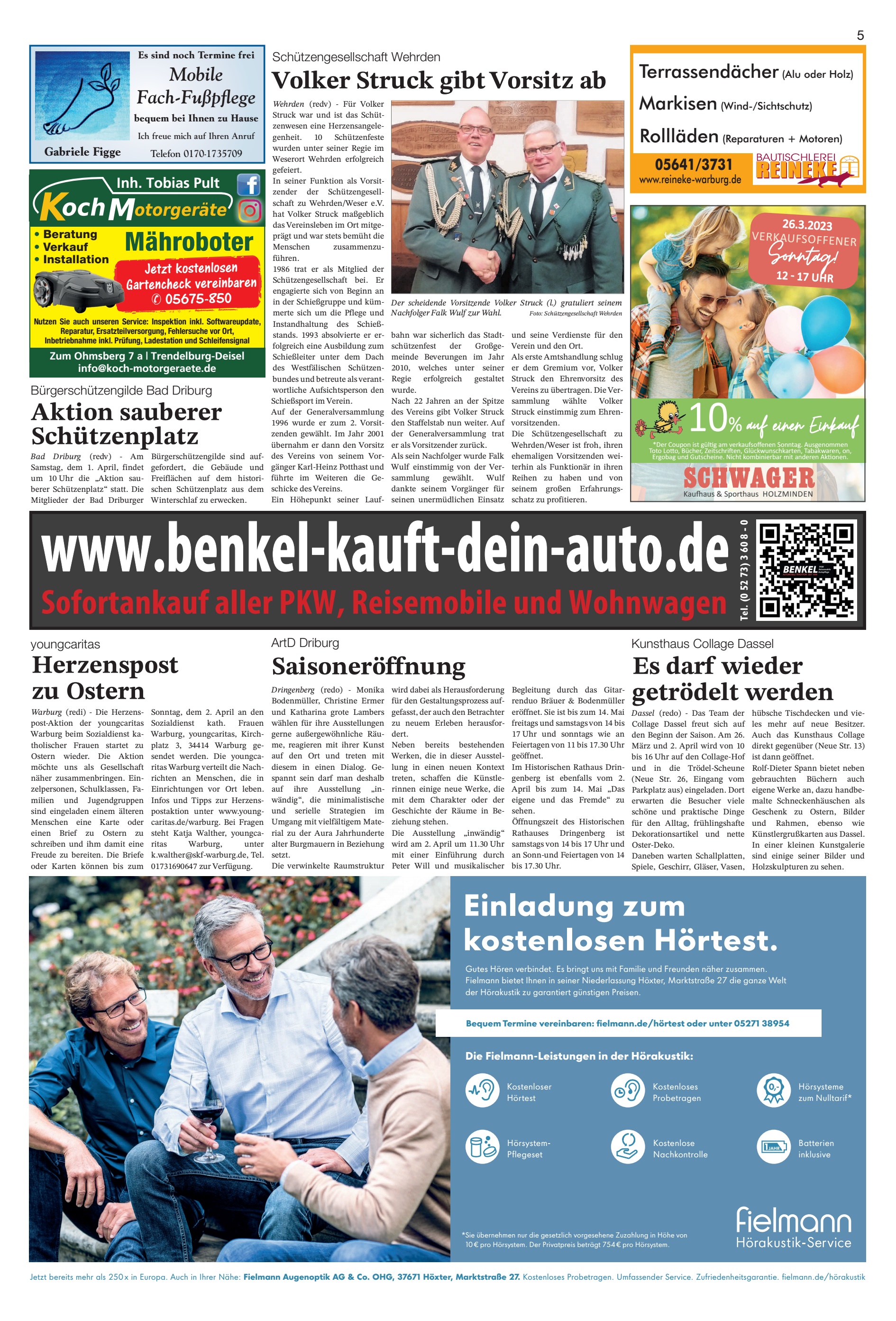 Einladung kostenlosen Hörtest
