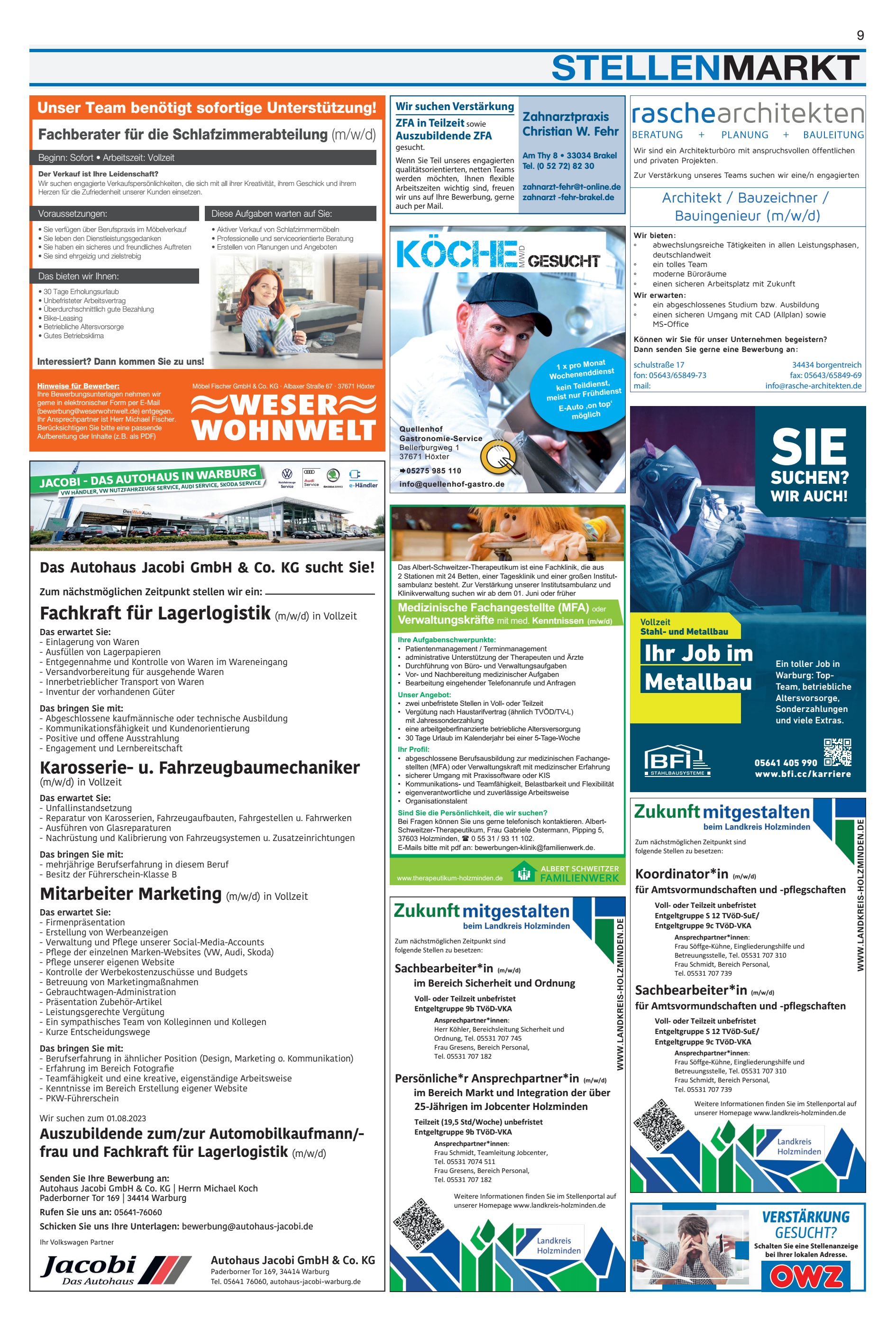 STELLENMARKT Jetzt Fahrfreude