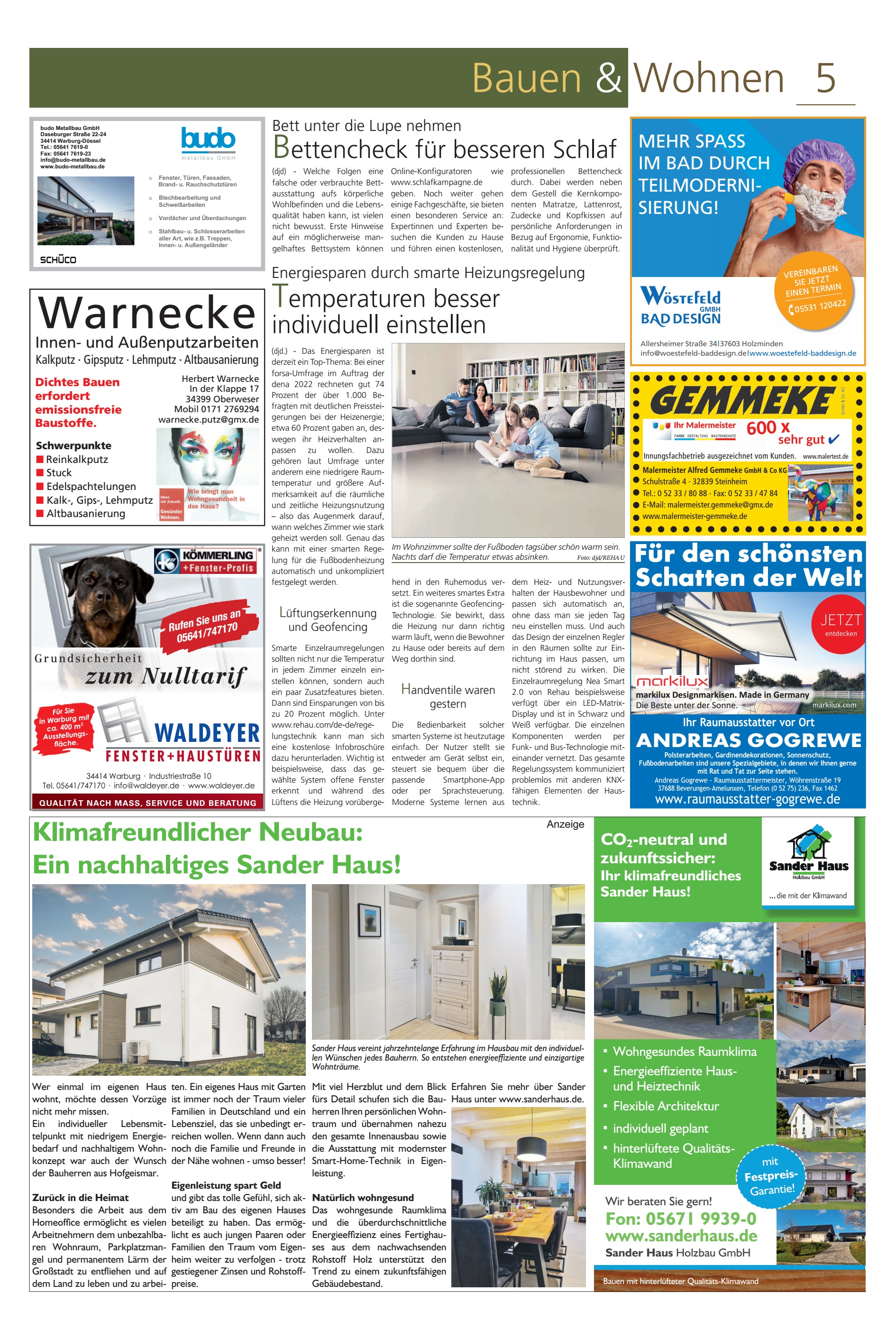 Klimafreundlicher Neubau nachhaltiges
