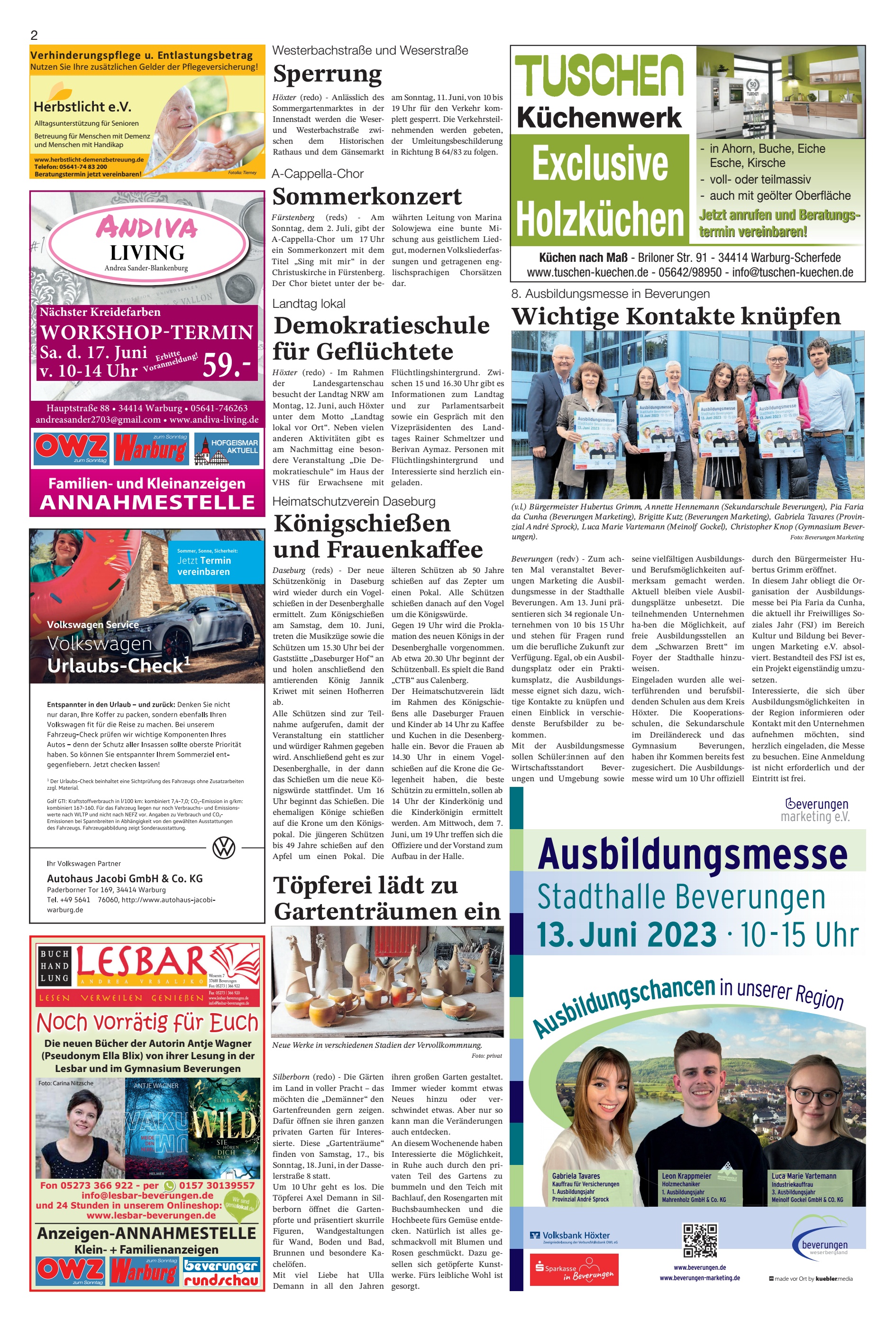Ausbildungsmesse Juni ANNAHMESTELLE