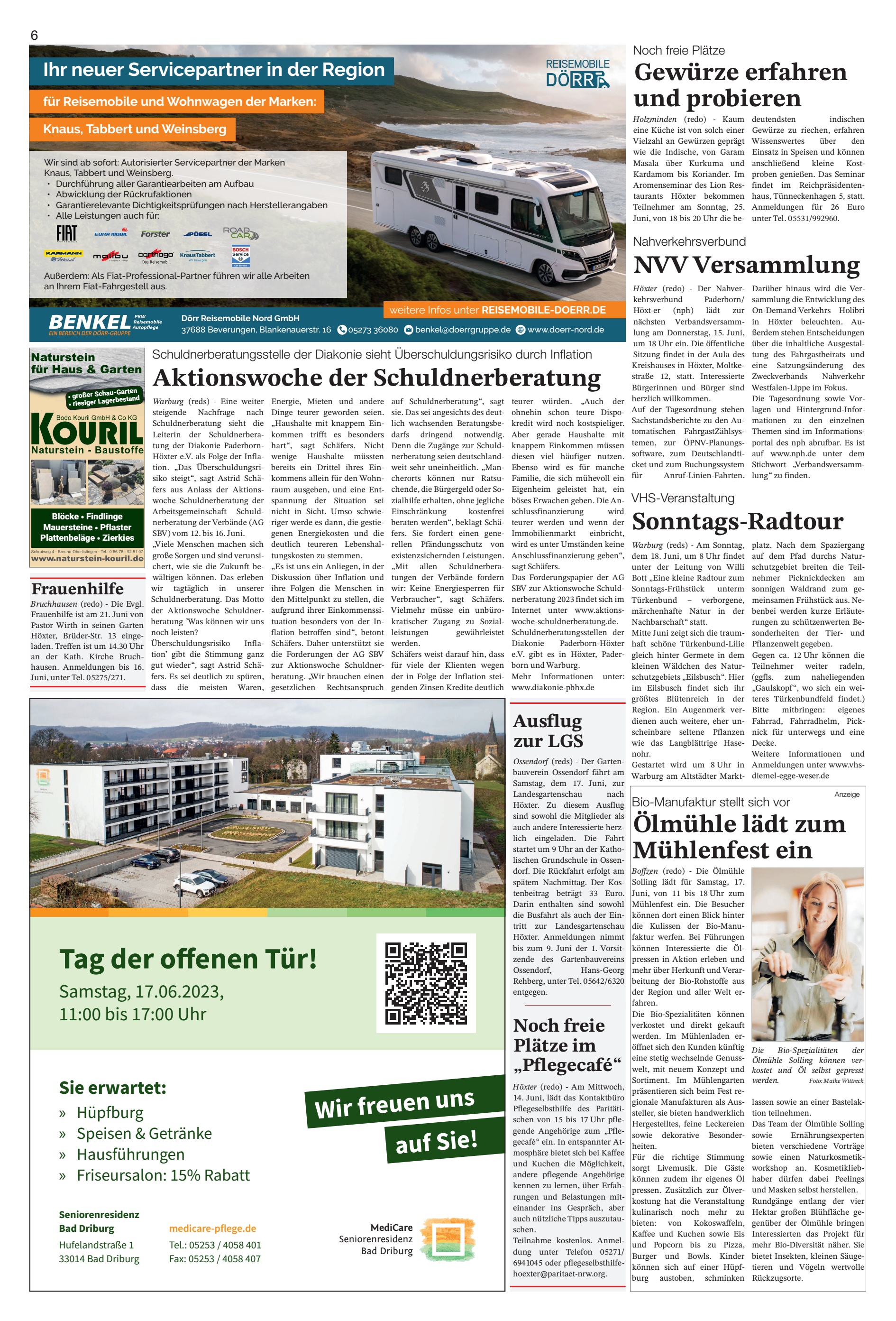 offenen Aktionswoche Schuldnerberatung