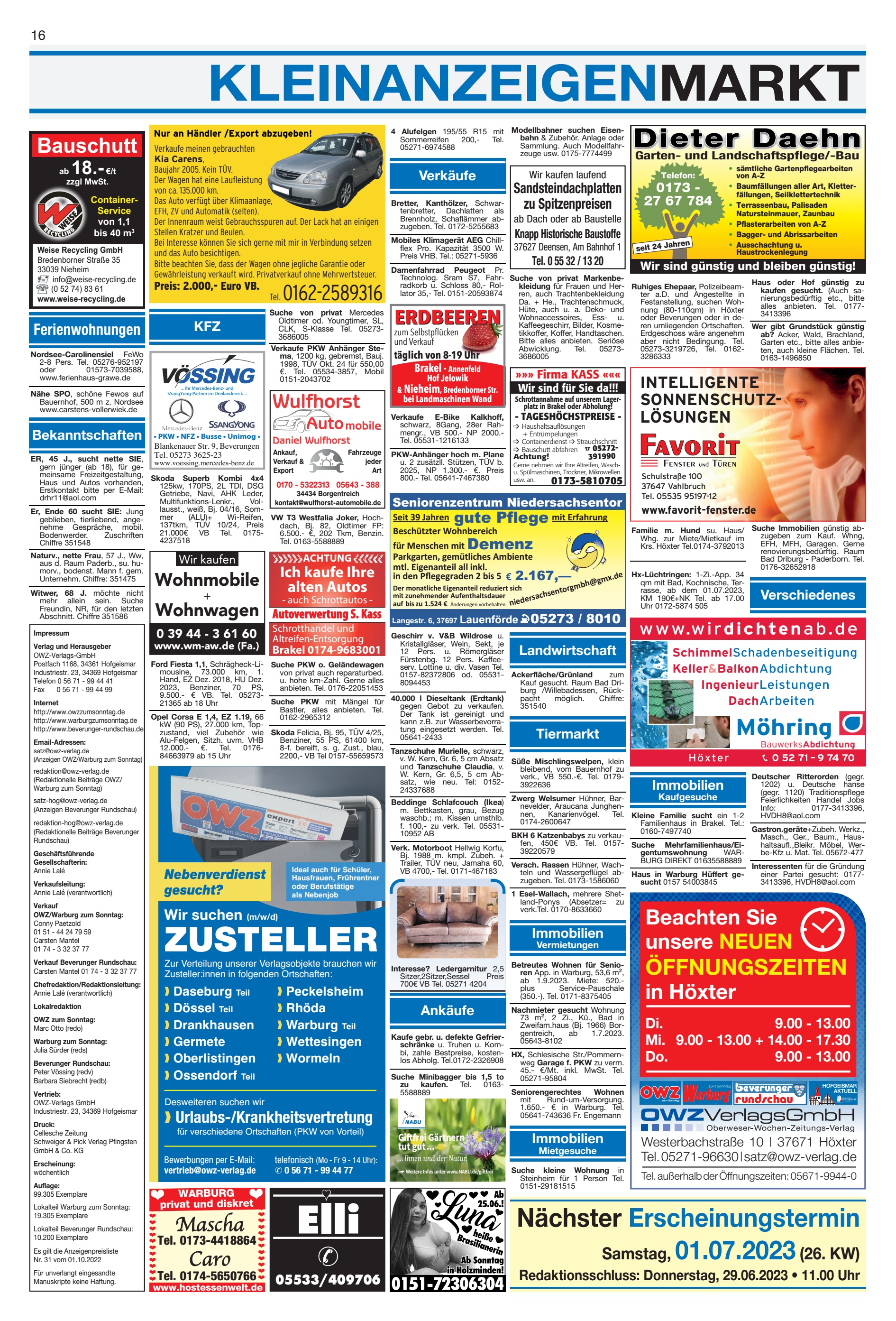 KLEINANZEIGENMARKT Elli Nächster