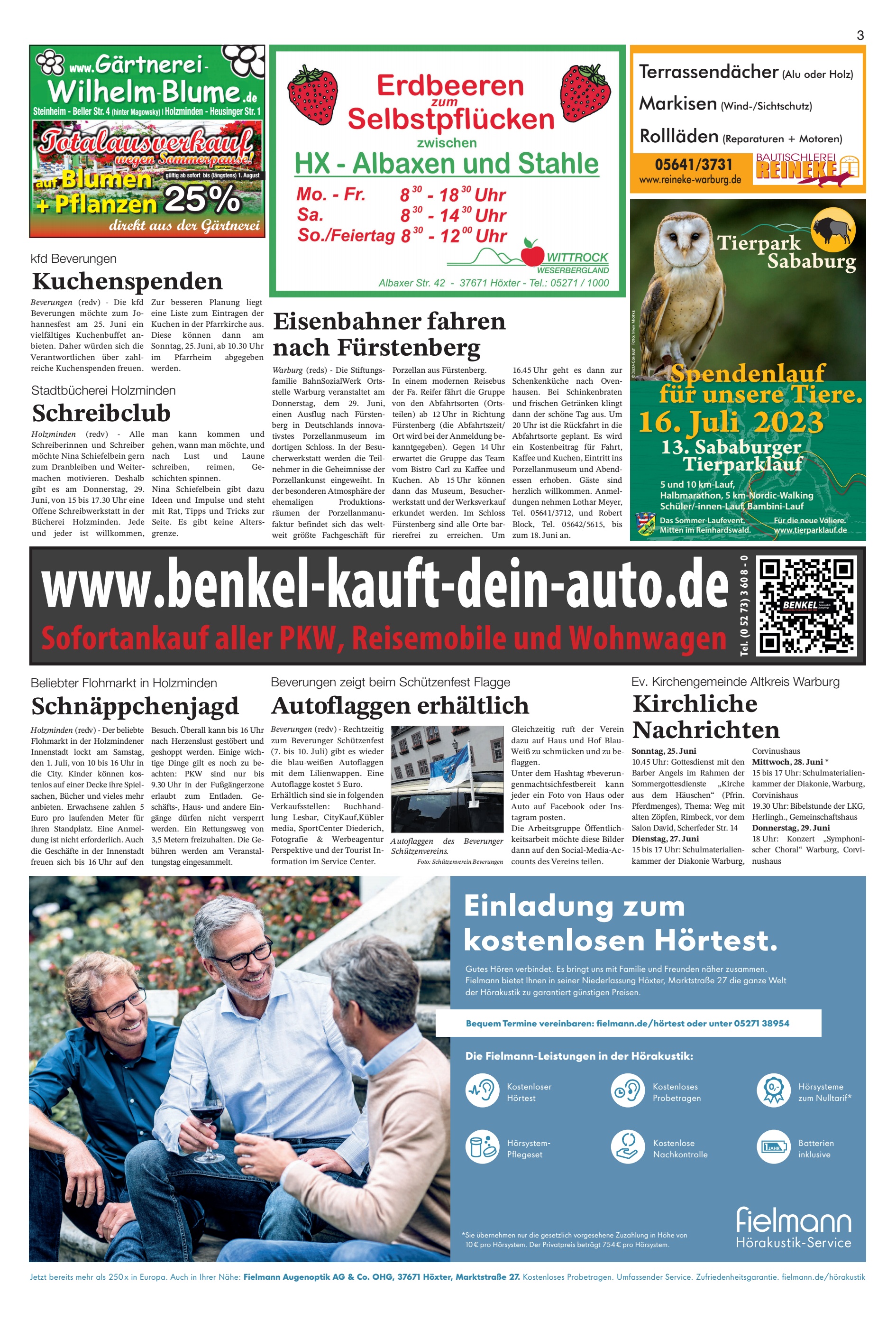 Einladung kostenlosen Hörtest