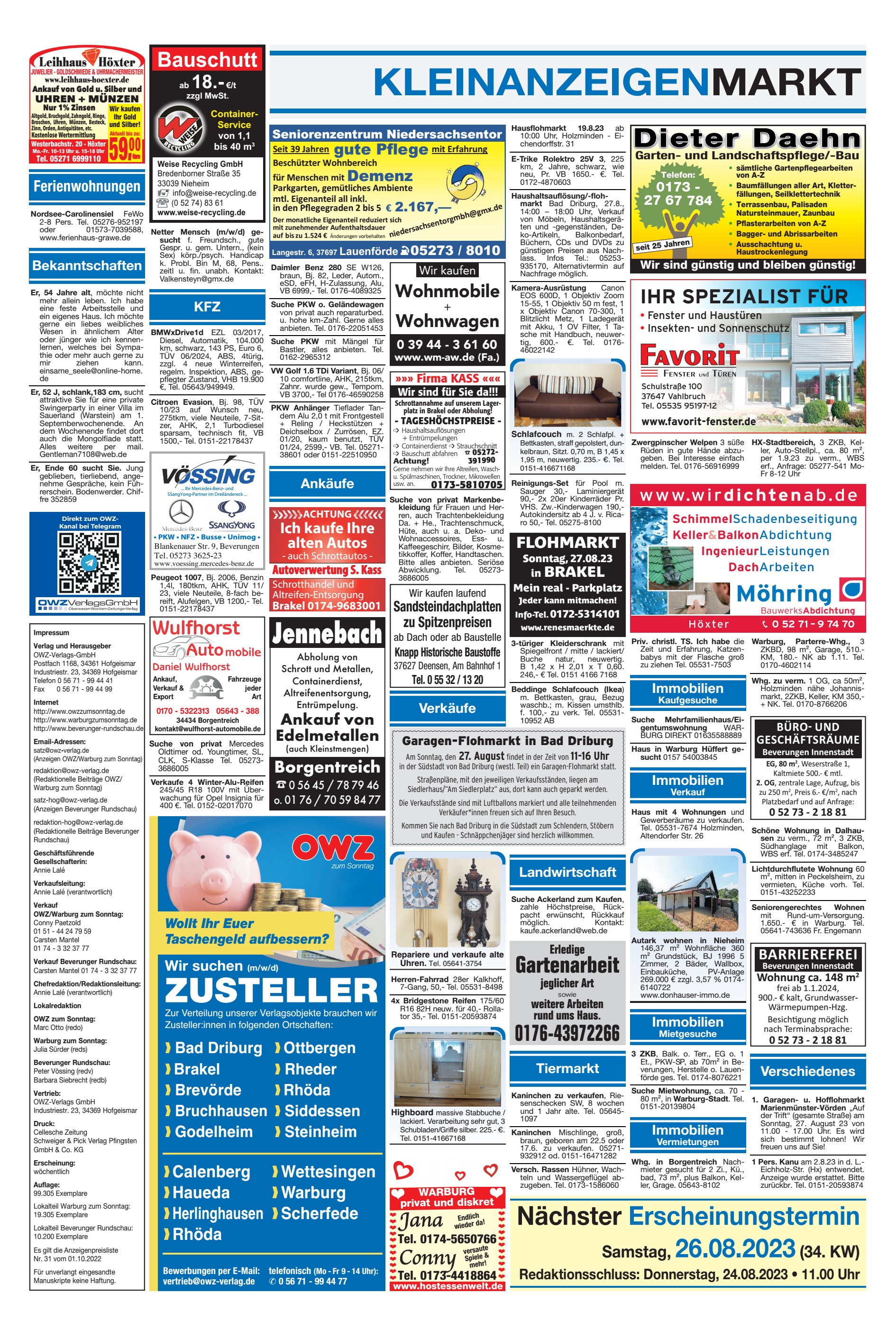 KLEINANZEIGENMARKT Jennebach SPEZIALIST
