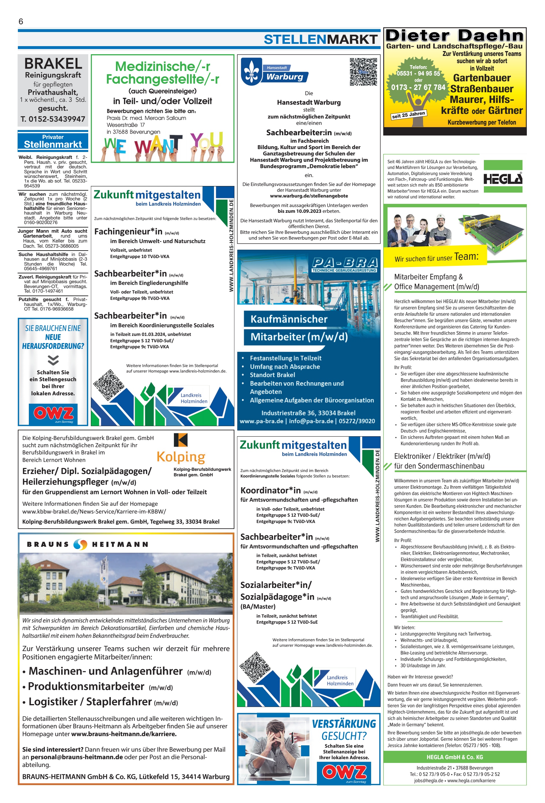 STELLENMARKT Medizinische-r Fachangestellte-r