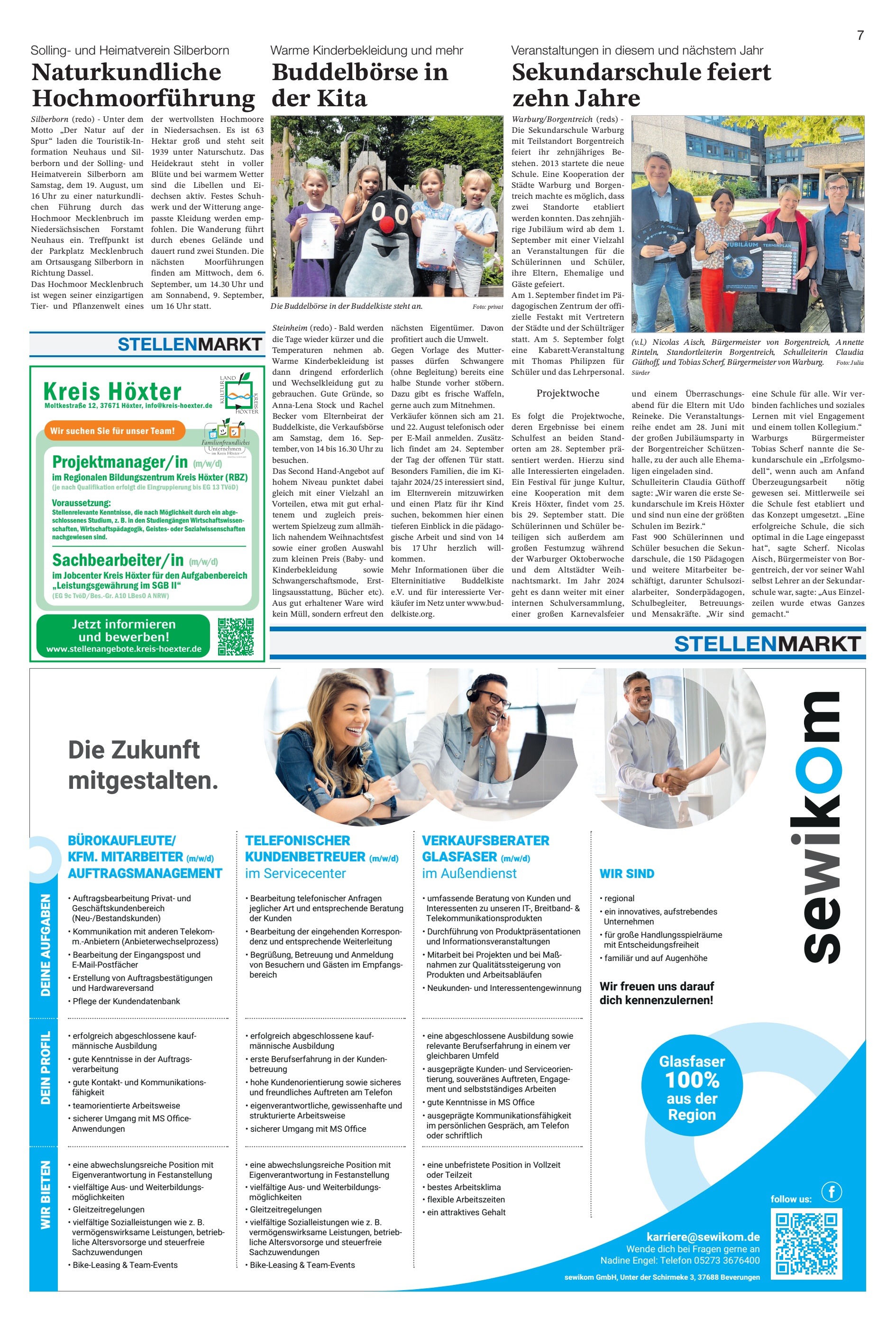 Buddelbörse Kita Sekundarschule