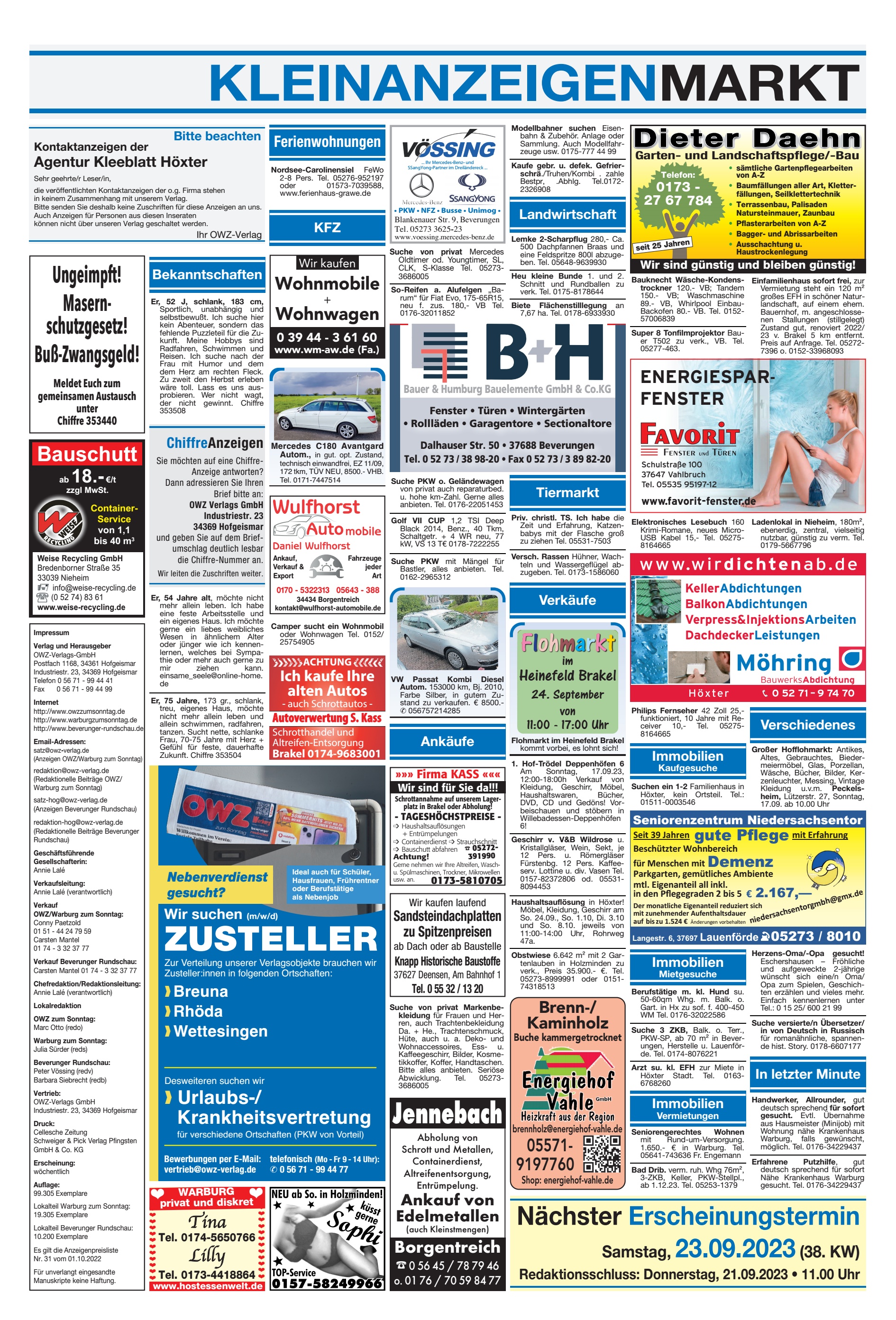 KLEINANZEIGENMARKT Jennebach Urlaubs-