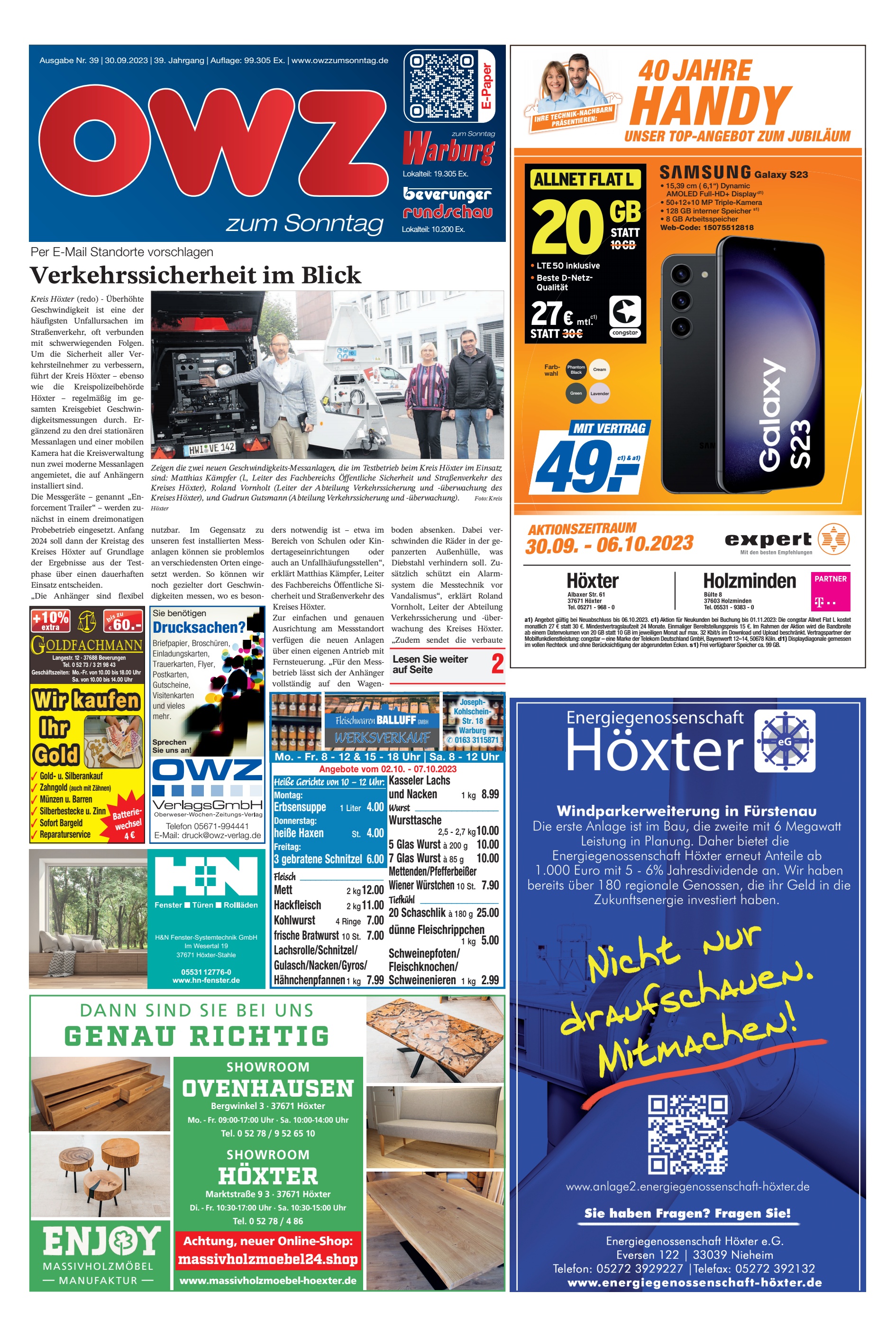 Verkehrssicherheit Blick HANDY
