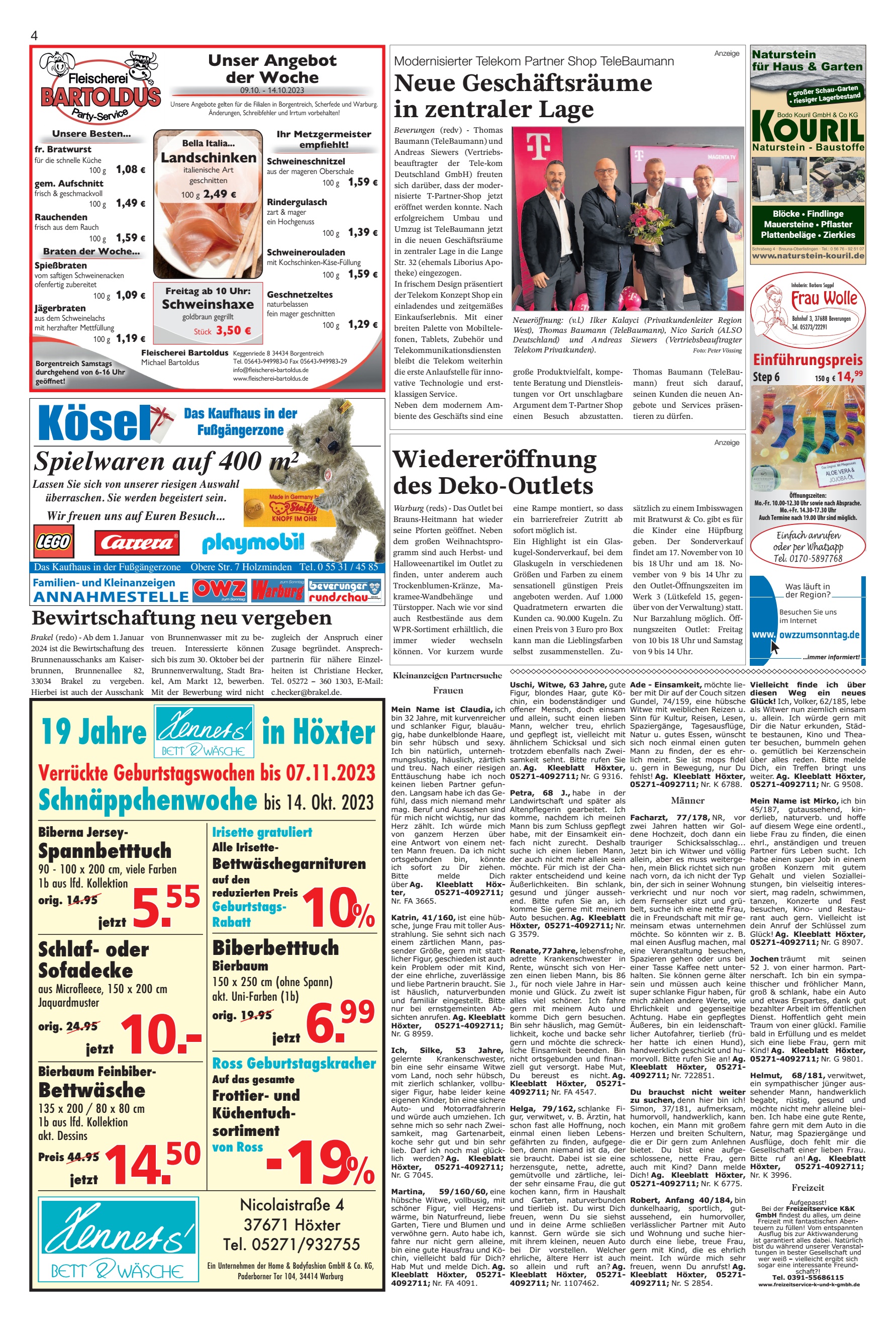 Jahre Höxter Schnäppchenwoche