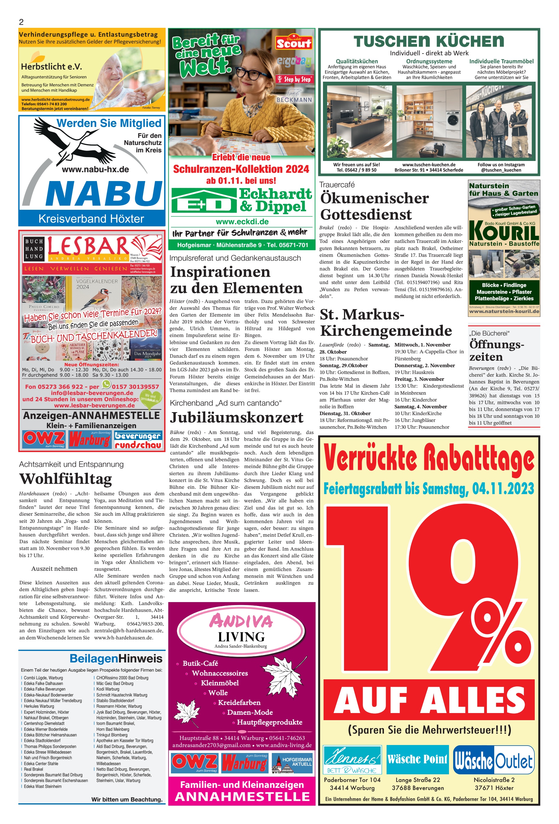 ALLES Jahre ANNAHMESTELLE