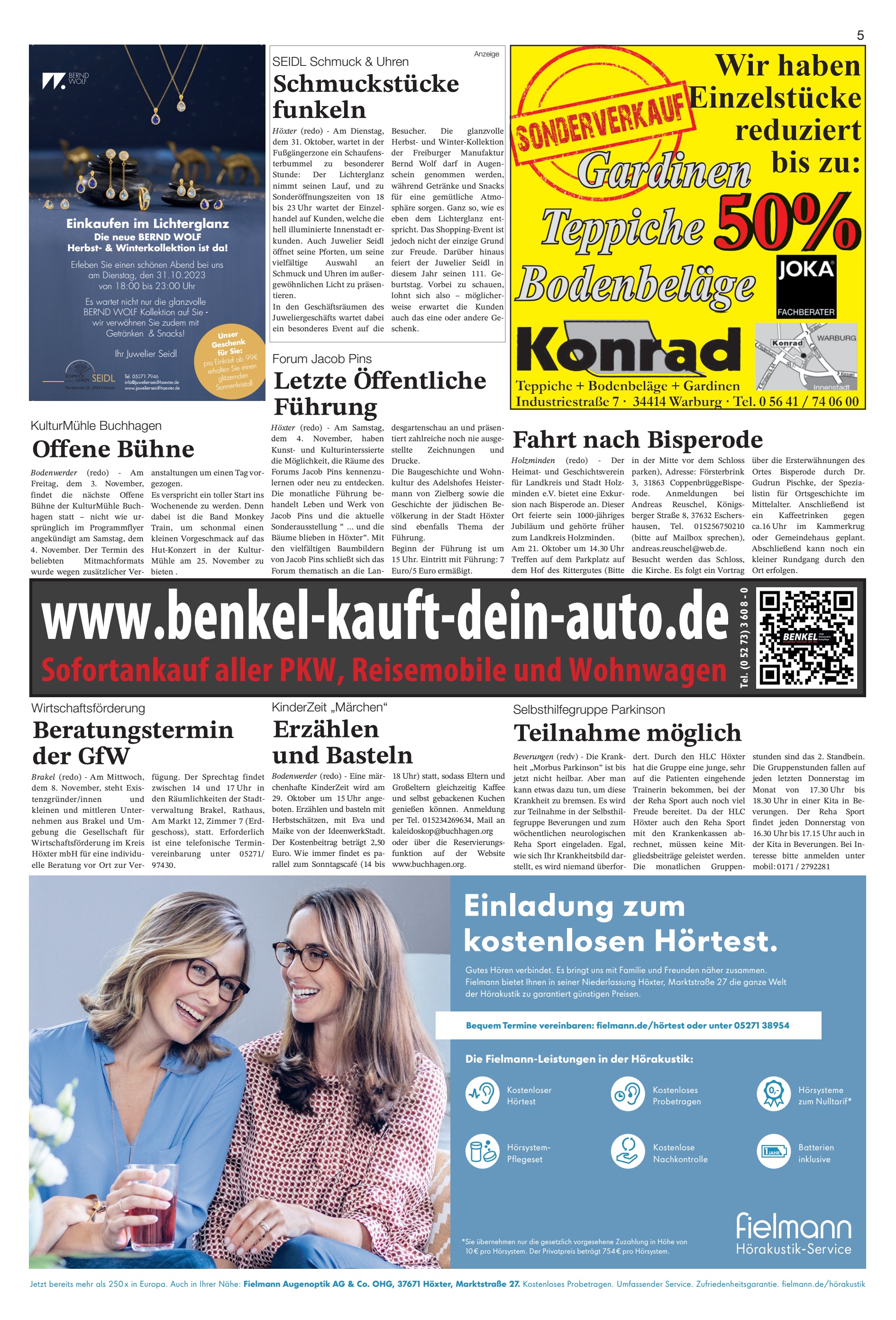 Einladung kostenlosen Hörtest