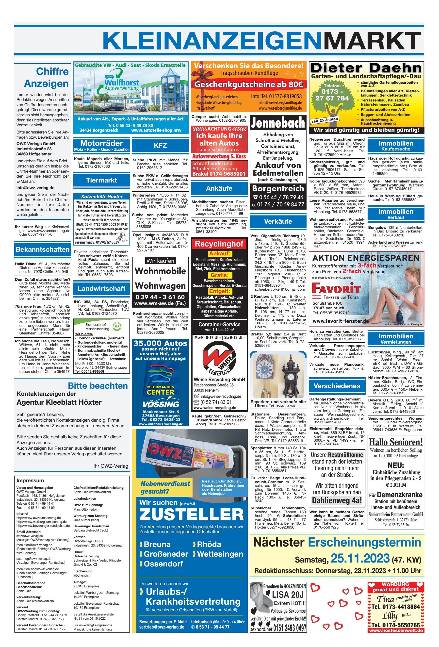 KLEINANZEIGENMARKT Jennebach Urlaubs-