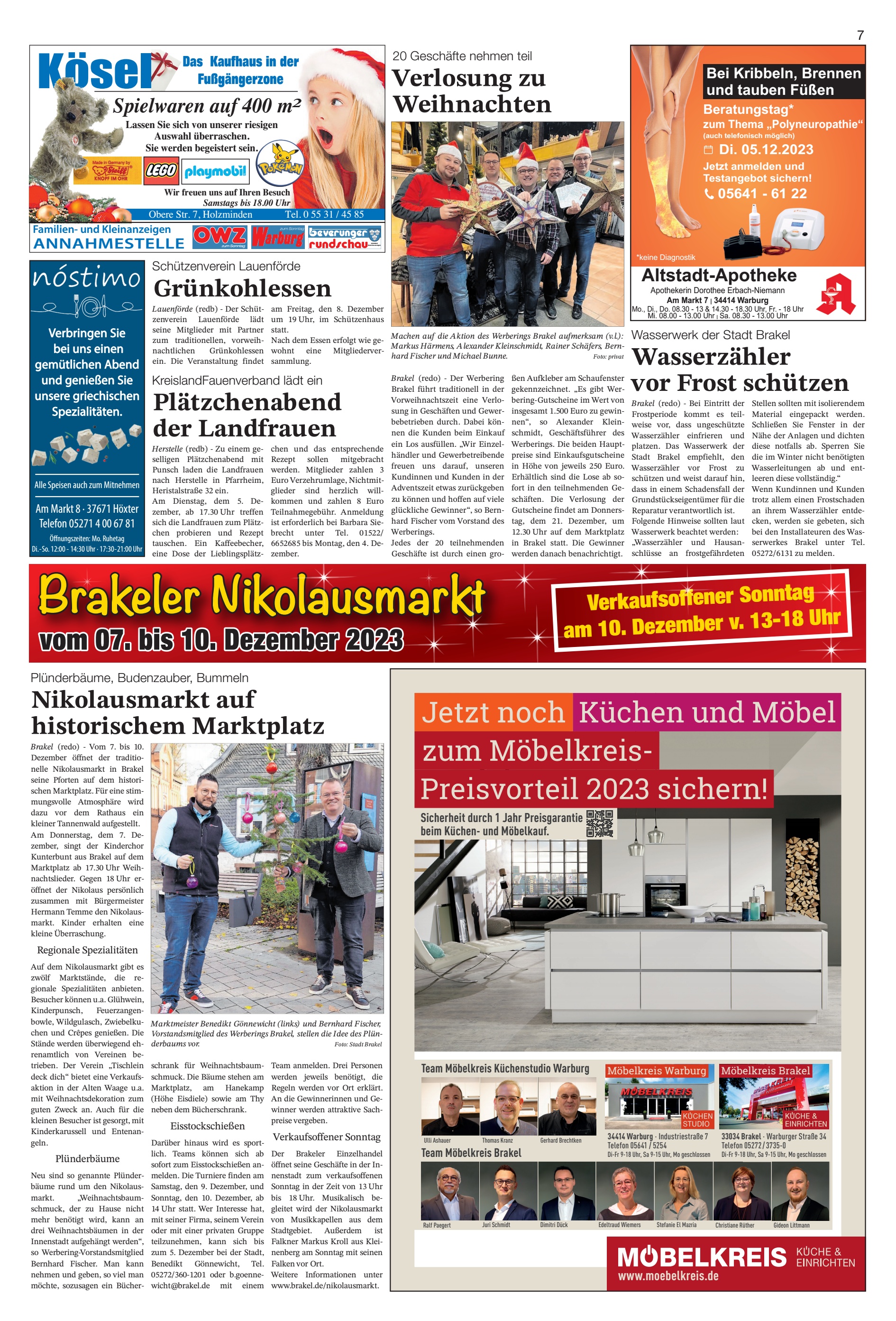 Brakeler Nikolausmarkt historischemMarktplatz