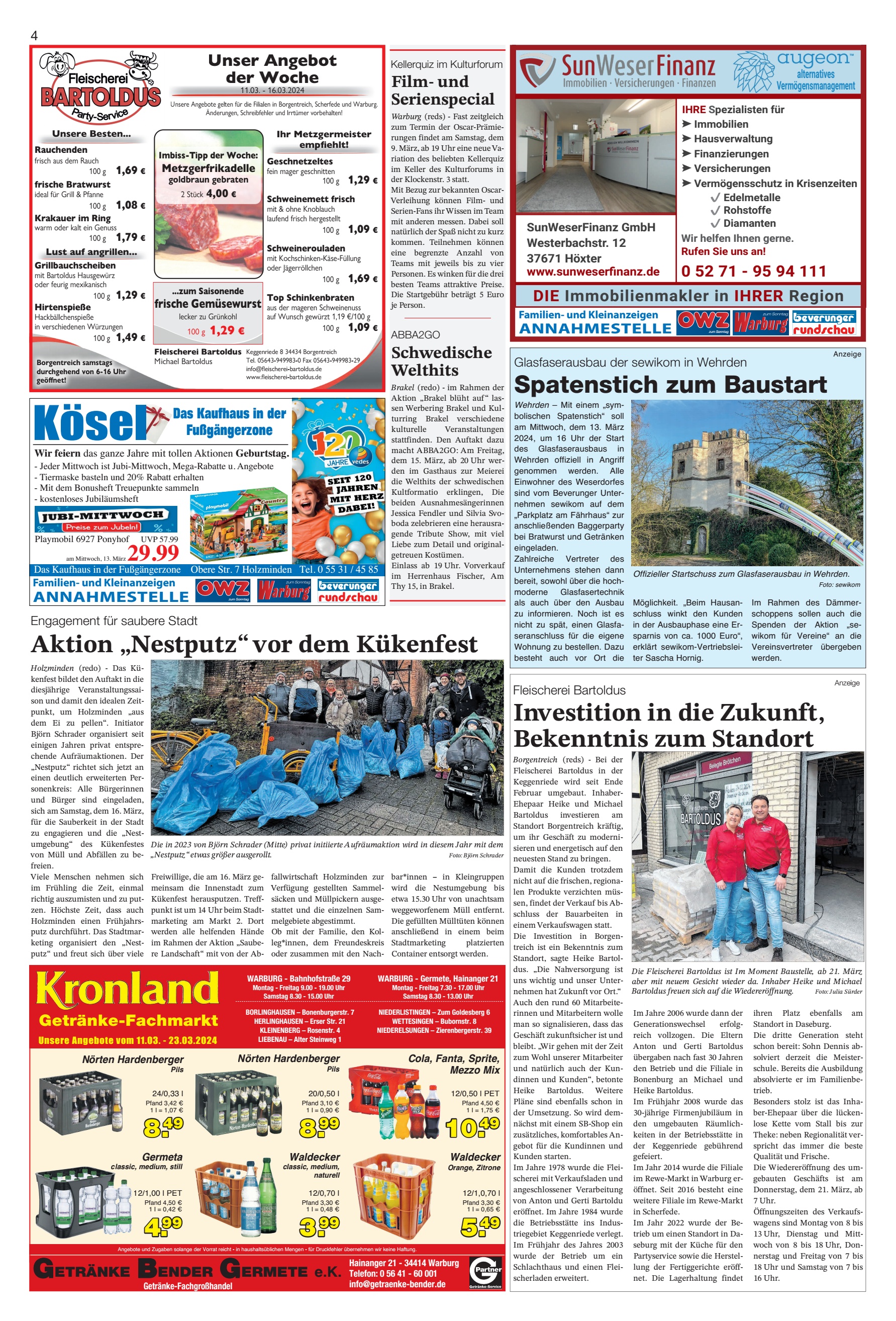 Aktion Nestputz Kükenfest