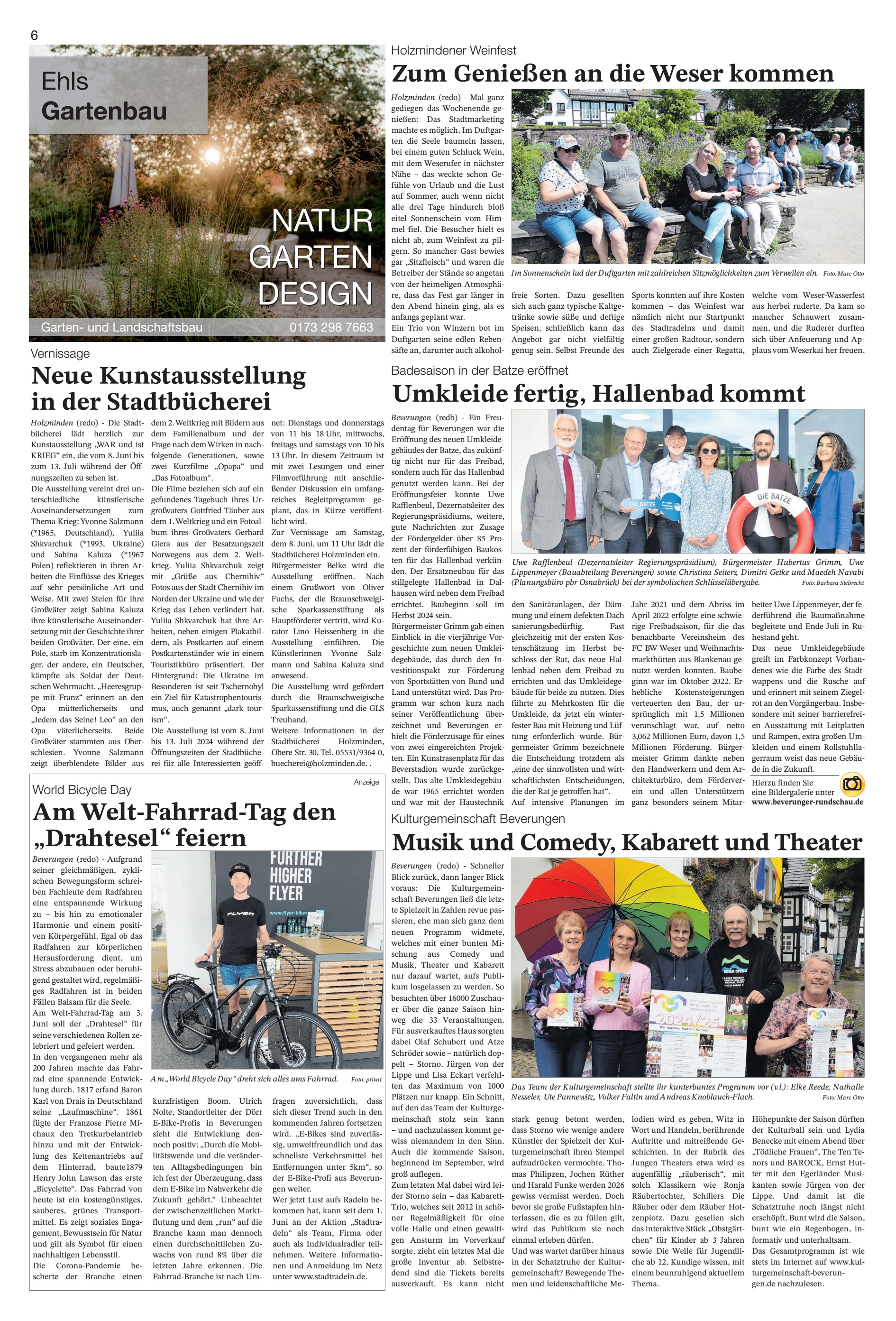 Genießen dieWeser kommen