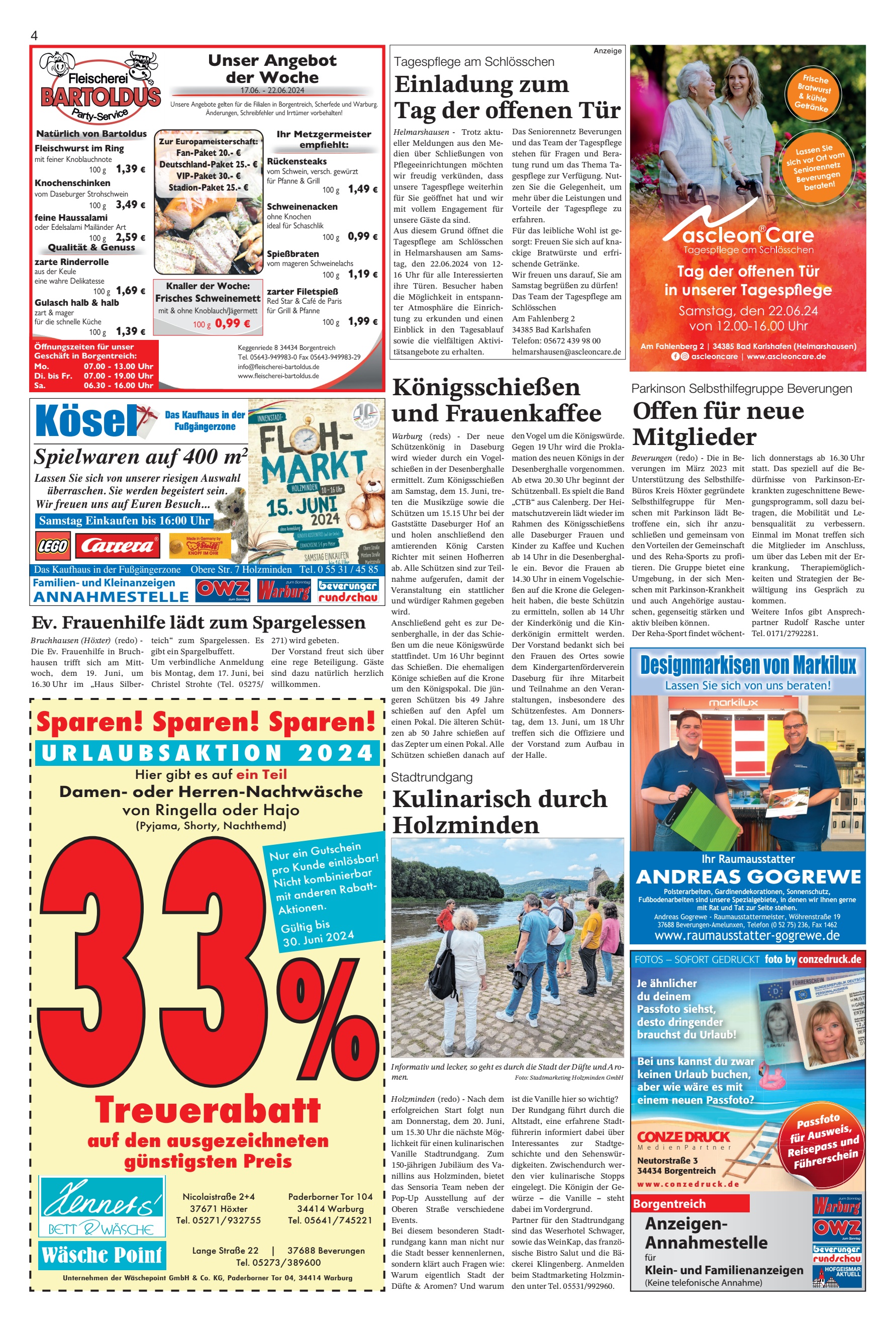 Treuerabatt Sparen Offen